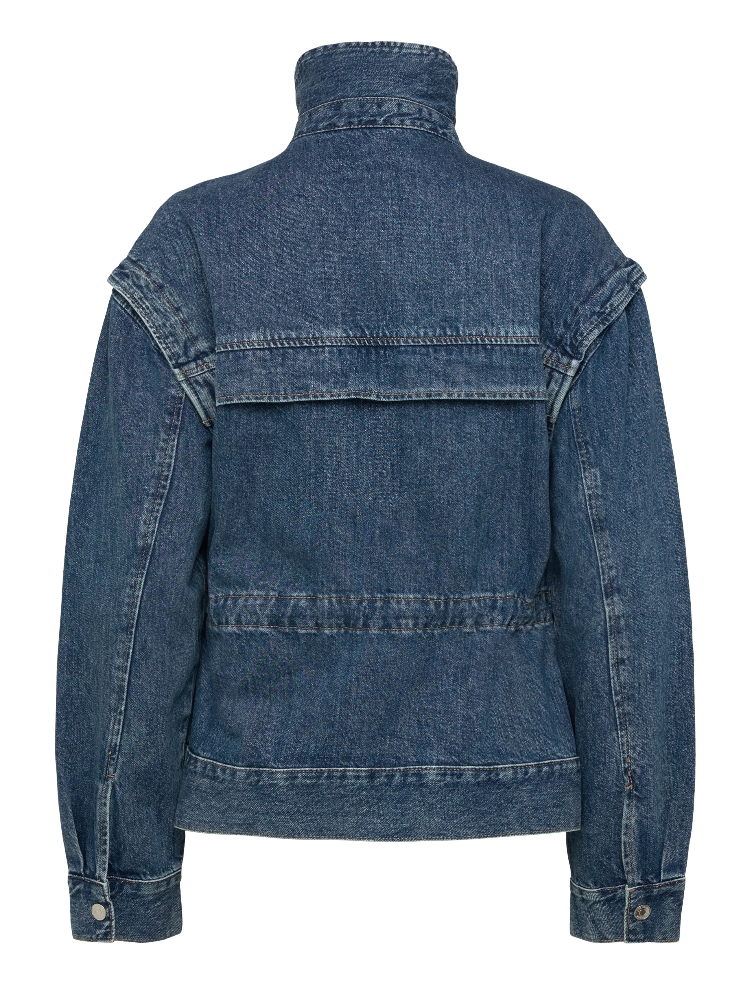 Gina Tricot - Office cargo denim jacket - kevadjoped - mid blue - 1