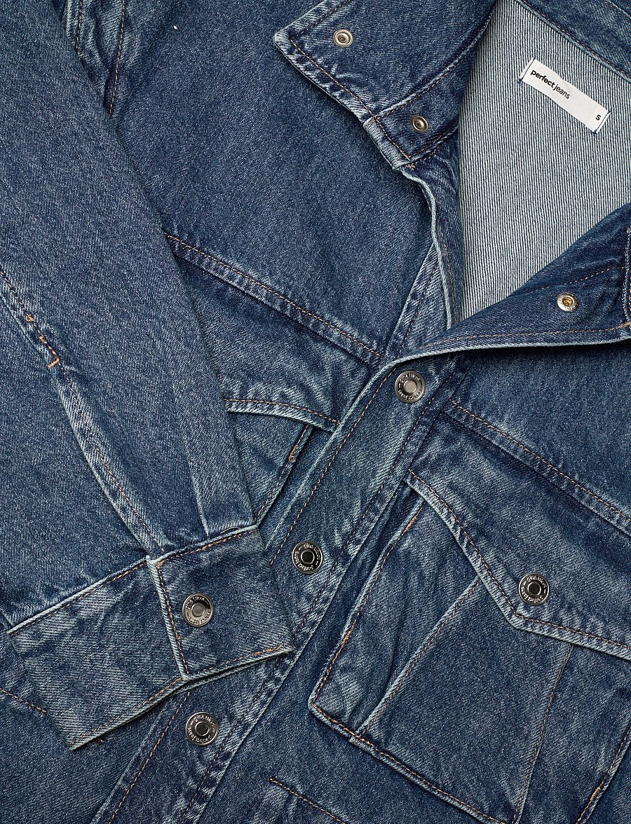 Gina Tricot - Office cargo denim jacket - džinsiniai švarkeliai - mid blue - 5