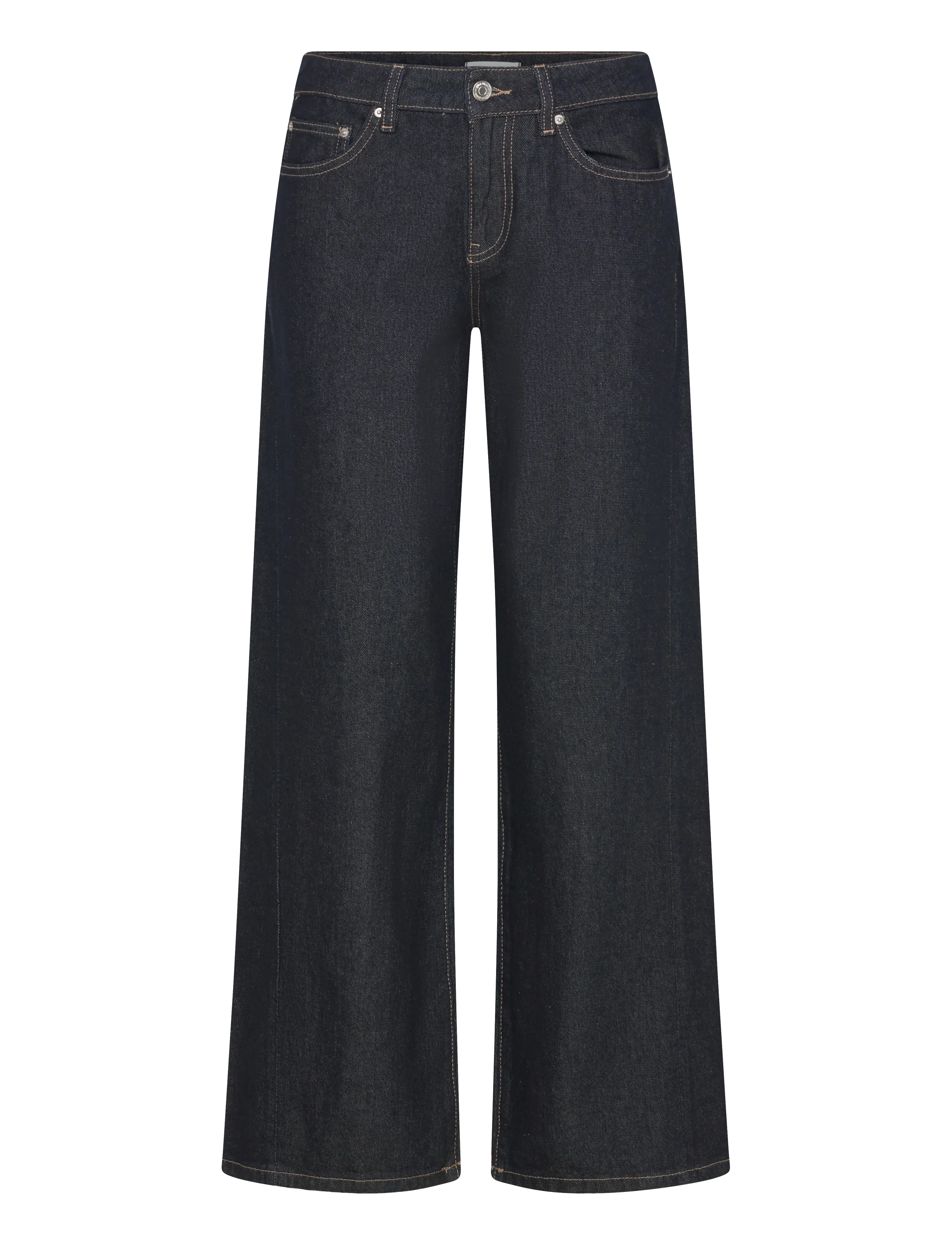 Gina Tricot - Low wide petite jeans - pantalons larges - rinse - 1