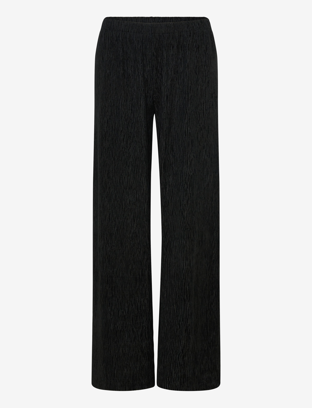 Gina Tricot - Velvet trousers - hosen mit weitem bein - black (9000) - 0