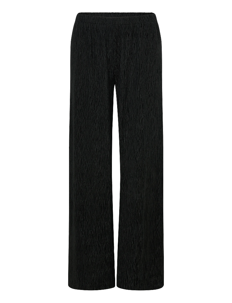 Gina Tricot - Velvet trousers - hosen mit weitem bein - black (9000) - 0