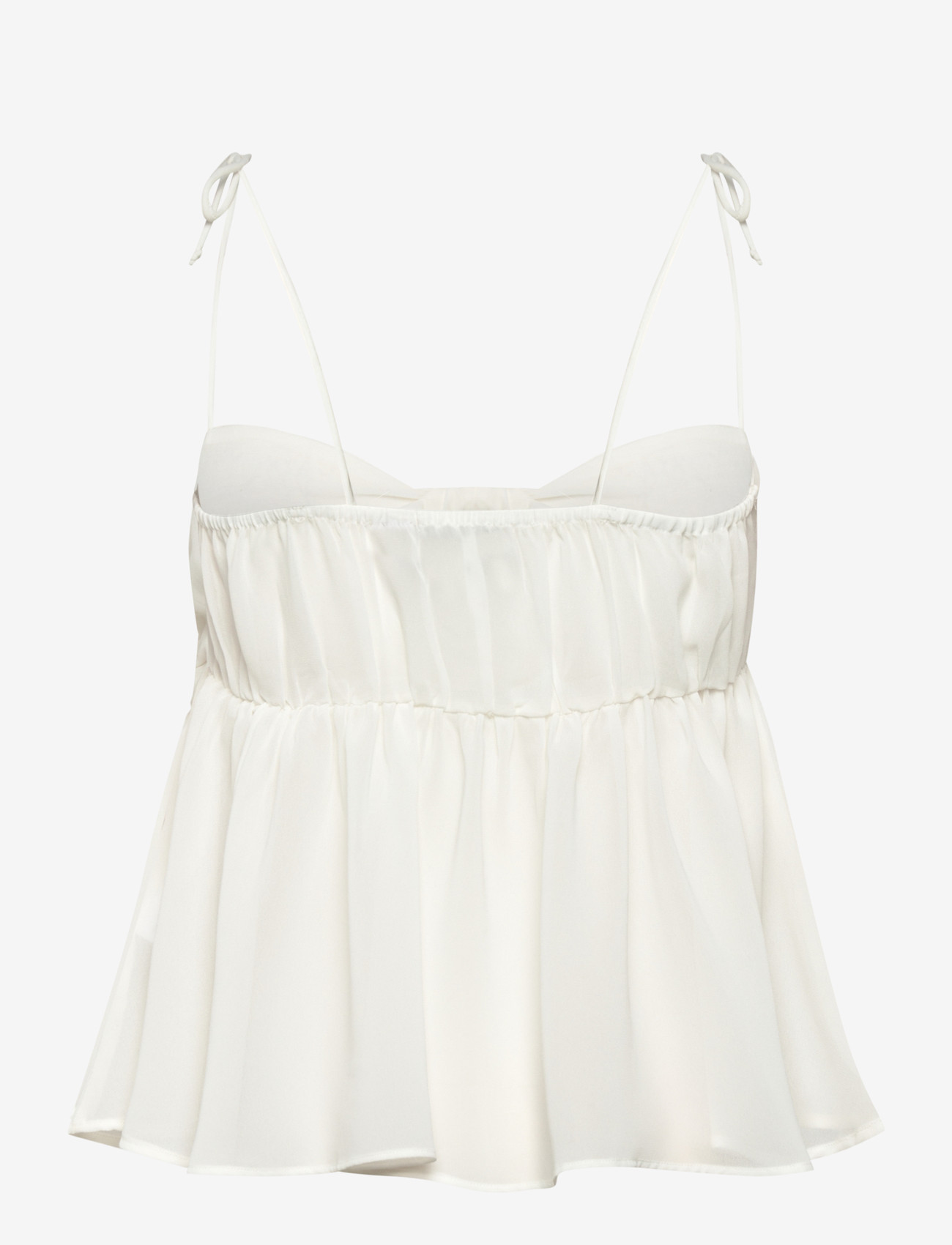 Gina Tricot - Chiffon loungewear singlet - sleeveless blouses - gardenia (1496) - 1