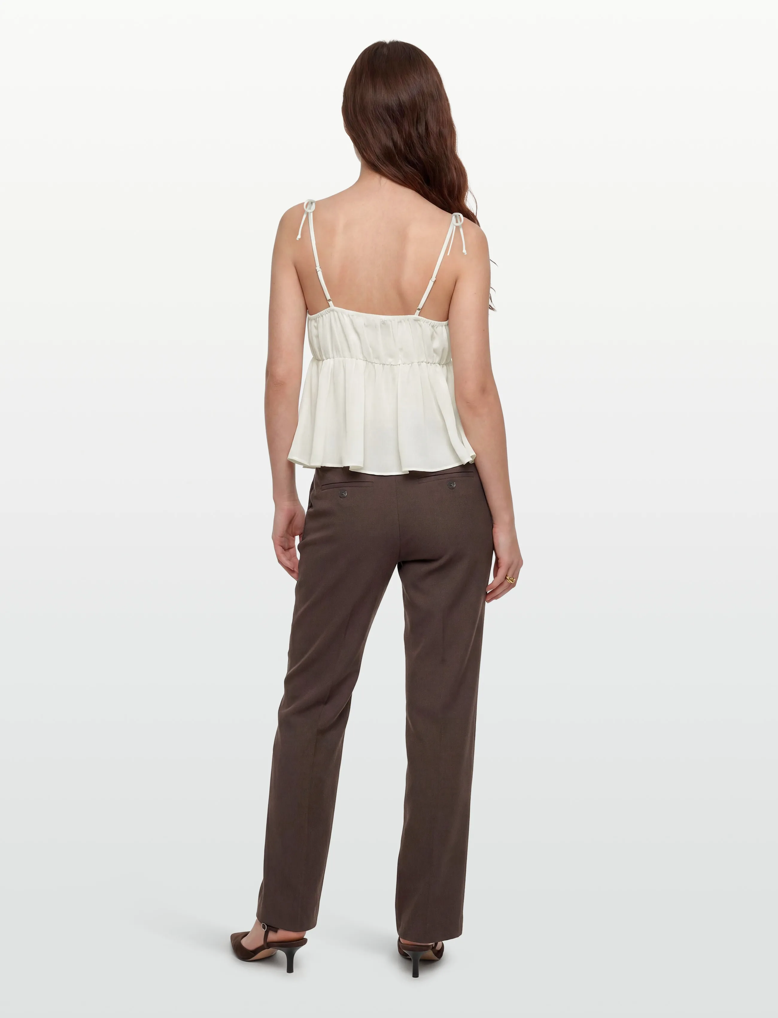 Gina Tricot - Chiffon loungewear singlet - Ærmeløse bluser - gardenia (1496) - 4