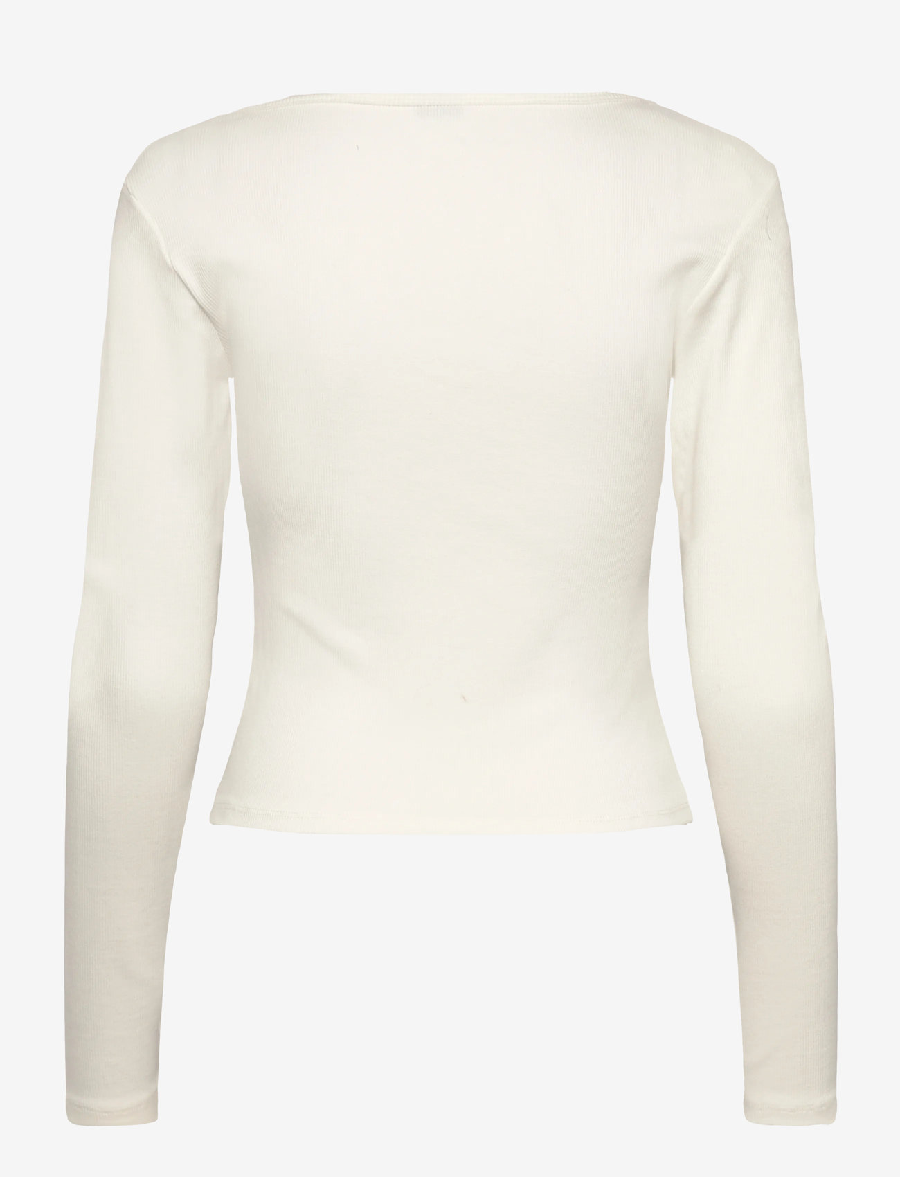 Gina Tricot - Lacing top - pikkade varrukatega alussärgid - offwhite - 1