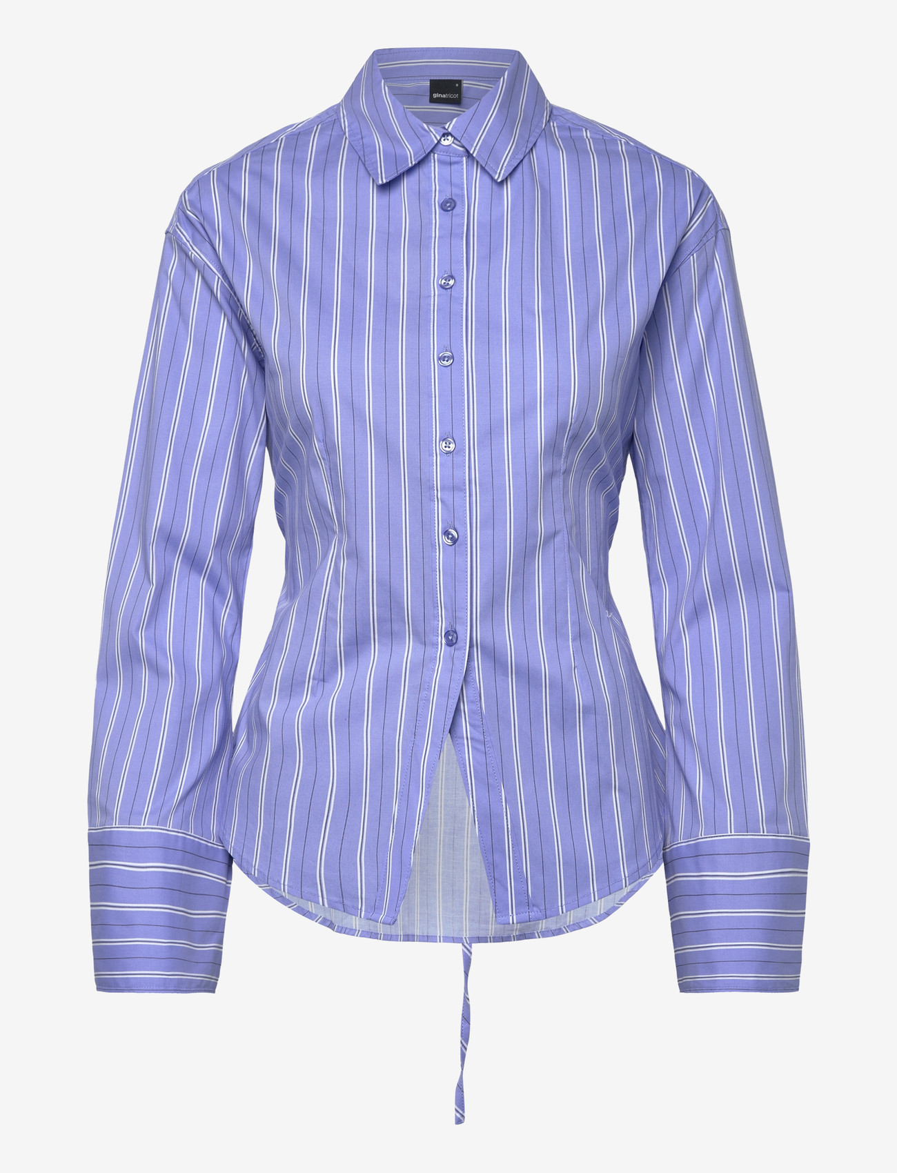 Gina Tricot - Shaped blouse - marškiniai ilgomis rankovėmis - blue/stripe (5244) - 0