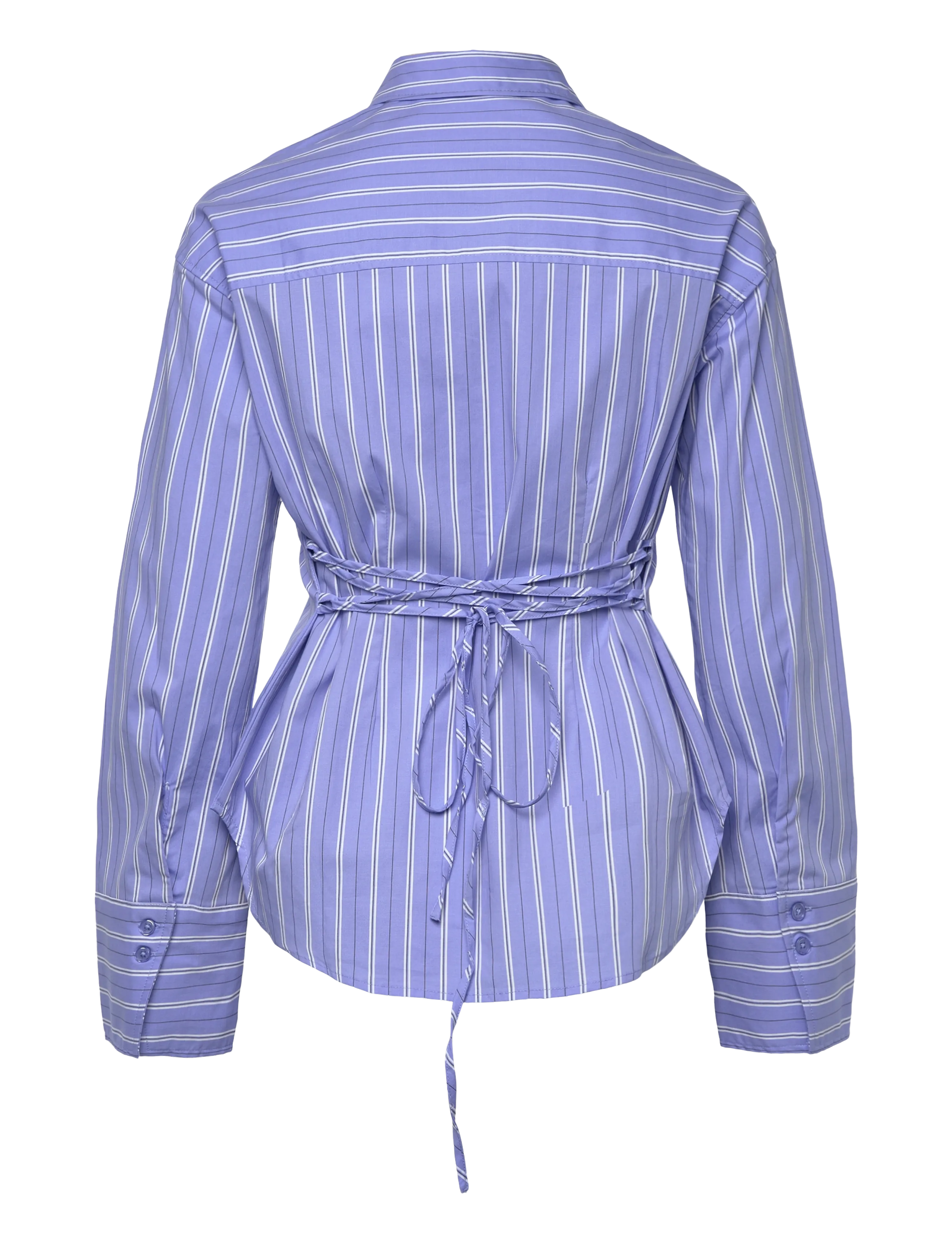 Gina Tricot - Shaped blouse - langærmede skjorter - blue/stripe (5244) - 1