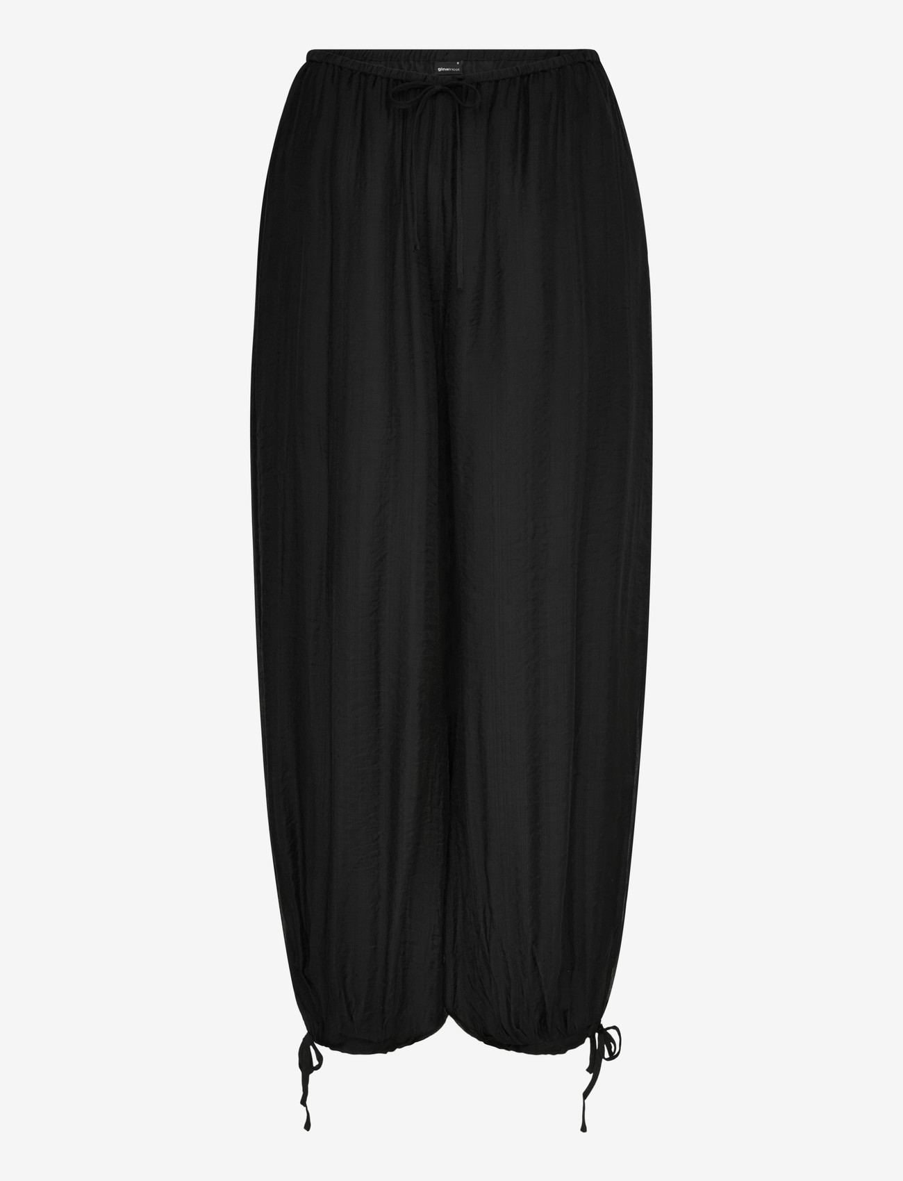 Gina Tricot - Sheer balloon trousers - barrel-bukser - black (9000) - 0