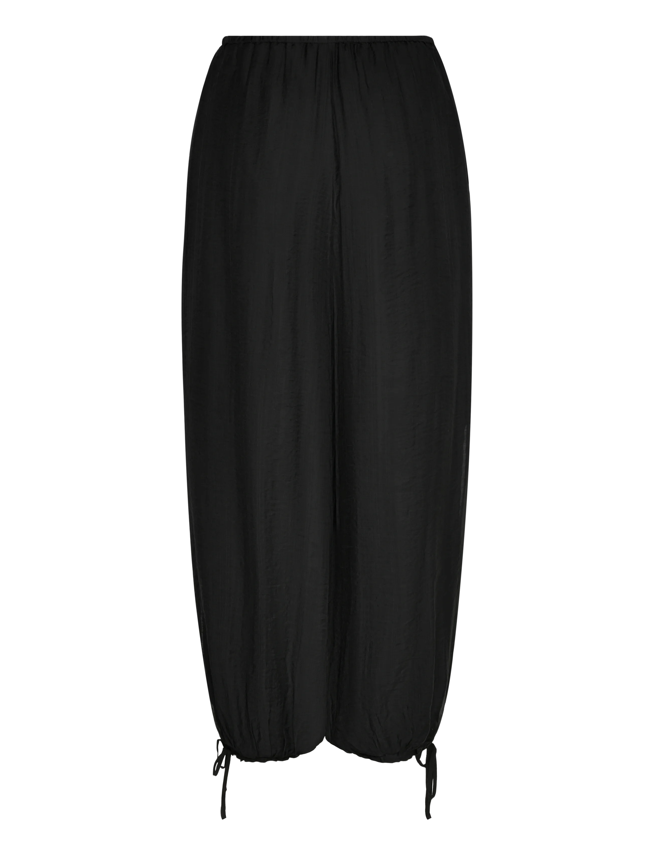 Gina Tricot - Sheer balloon trousers - hosen mit geradem bein - black (9000) - 2