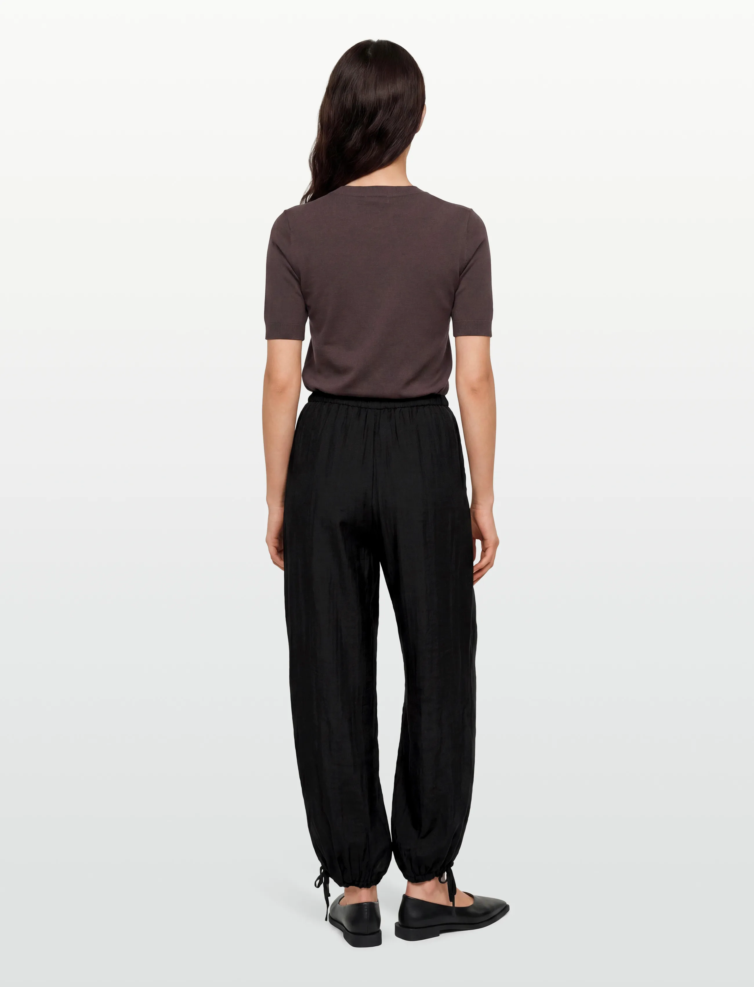 Gina Tricot - Sheer balloon trousers - barrel-püksid - black (9000) - 4