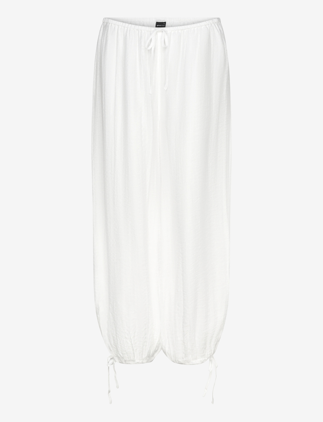 Gina Tricot - Sheer balloon trousers - barrel püksid - white (1000) - 0