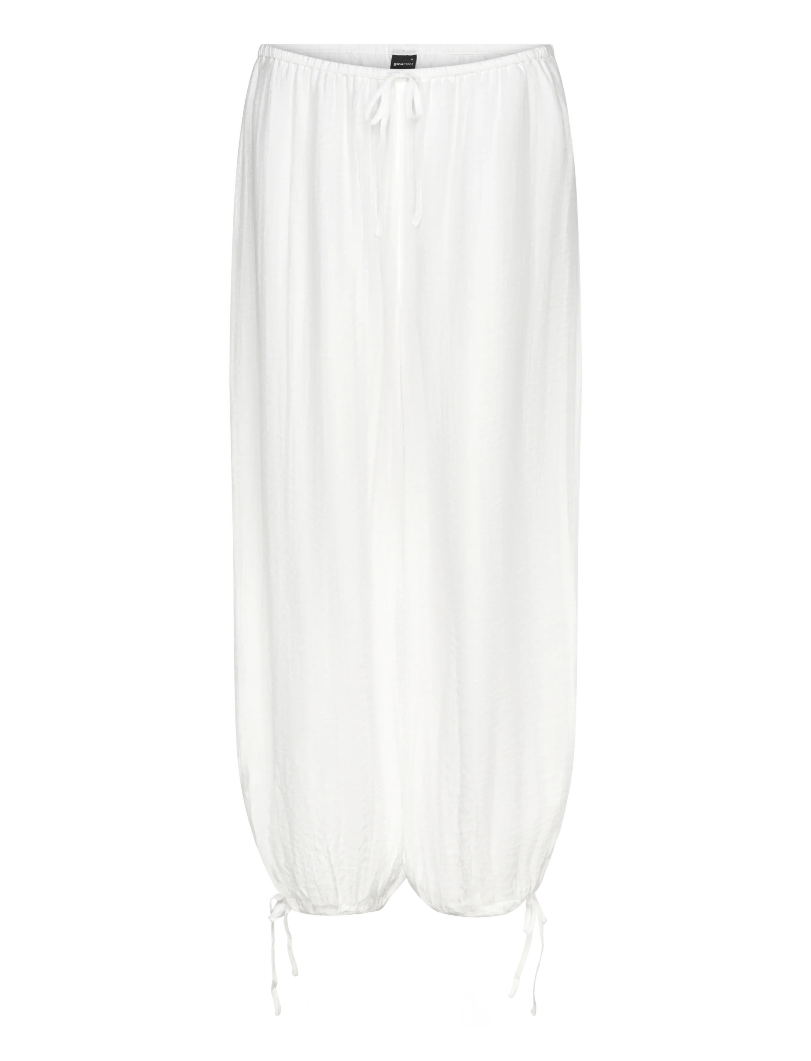 Gina Tricot - Sheer balloon trousers - barrel trousers - white (1000) - 1
