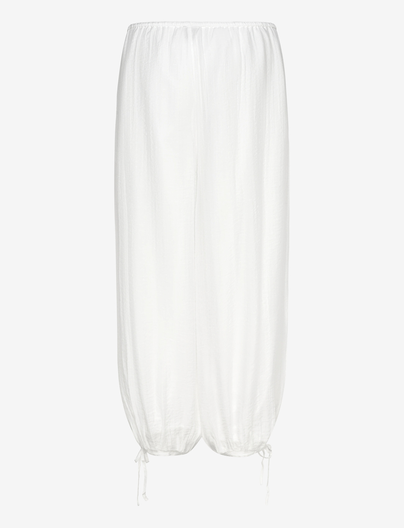 Gina Tricot - Sheer balloon trousers - barrel püksid - white (1000) - 1