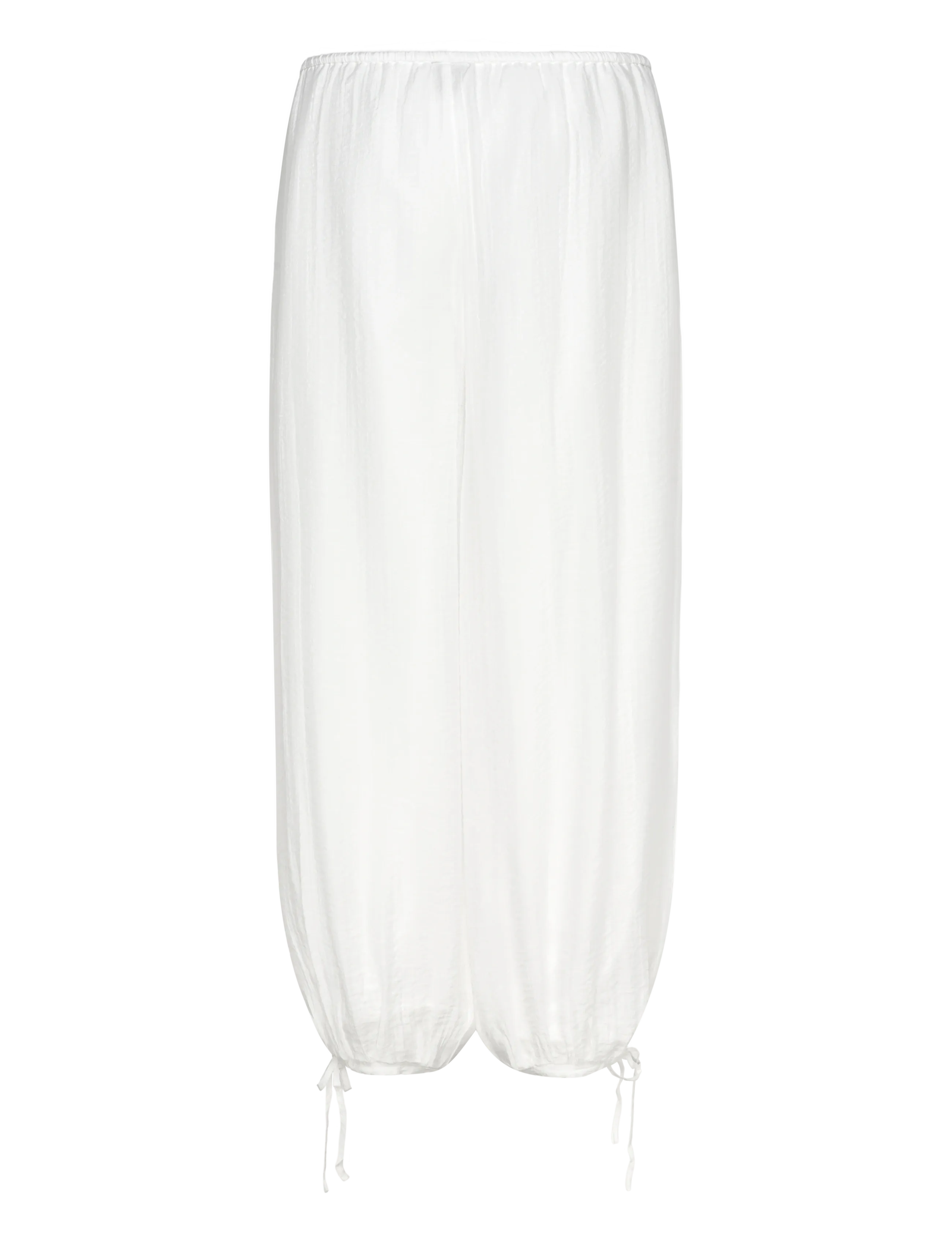 Gina Tricot - Sheer balloon trousers - barrel trousers - white (1000) - 2