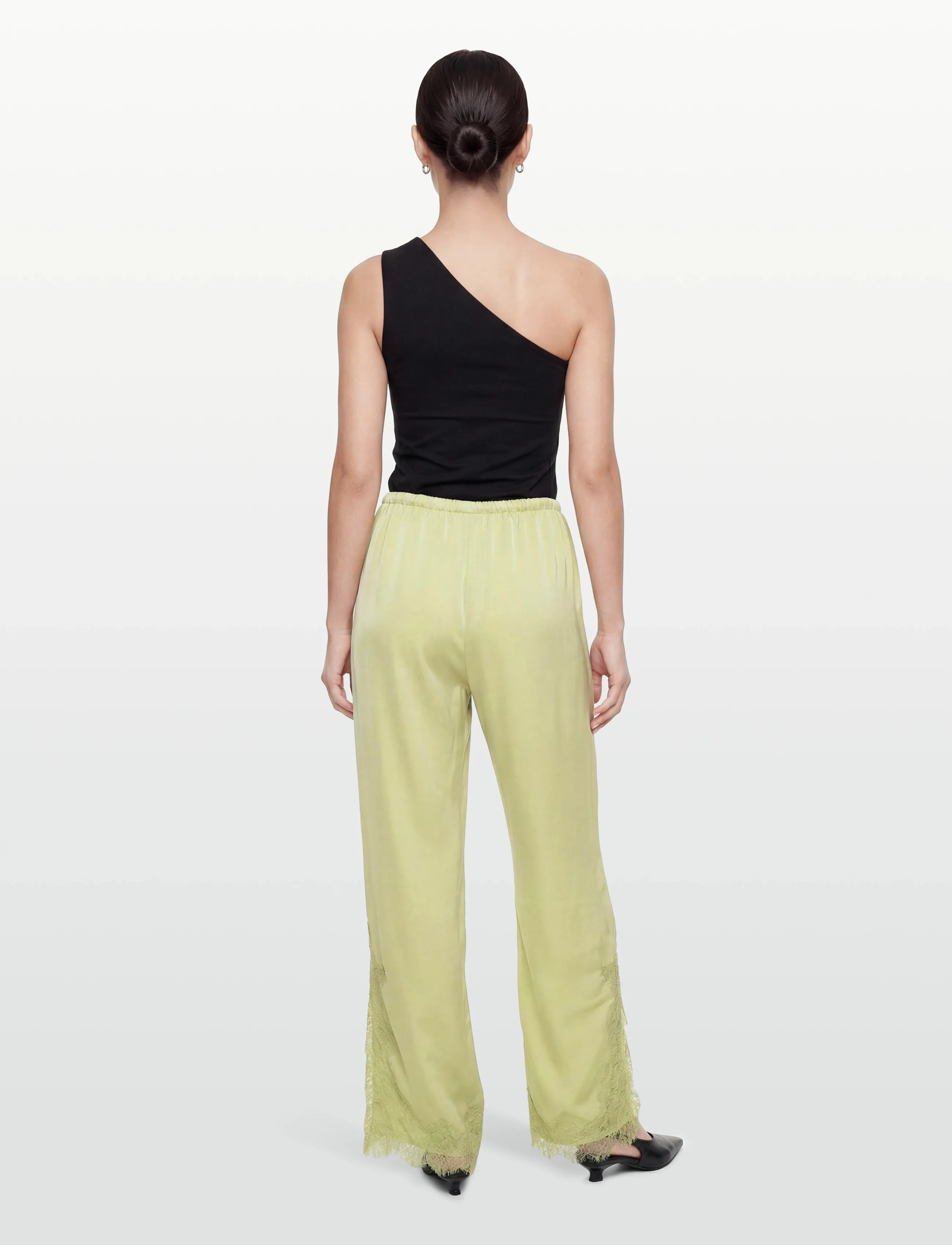 Satin Lace Trousers 3