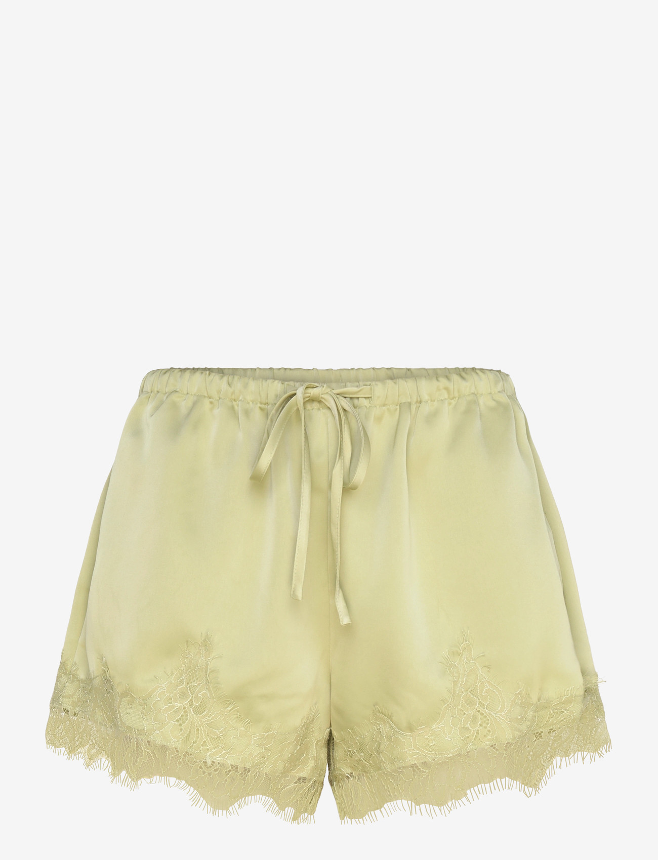 Gina Tricot - Satin lace shorts - natshorts - green glow (6050) - 0