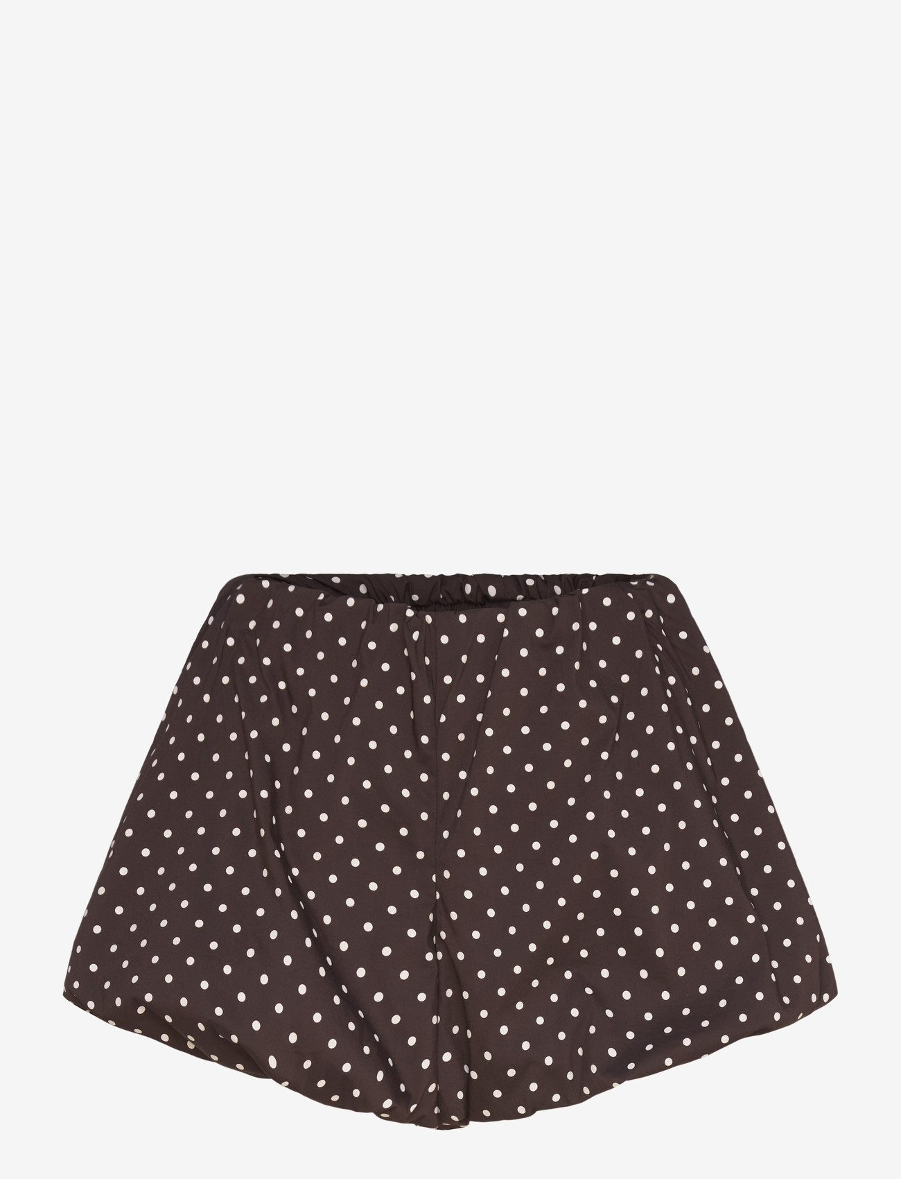 Gina Tricot - Mini balloon shorts - casual shorts - brown dot aop (7963) - 0