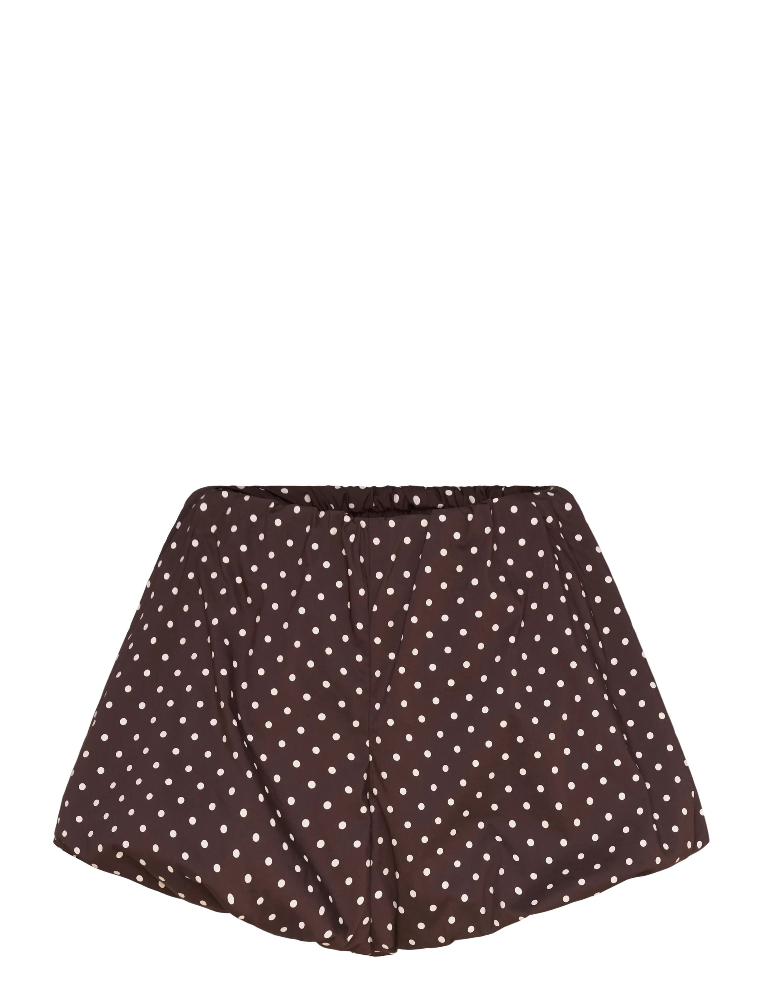Gina Tricot Mini balloon shorts - Swedish brands - BROWN DOT AOP (7963) / brown