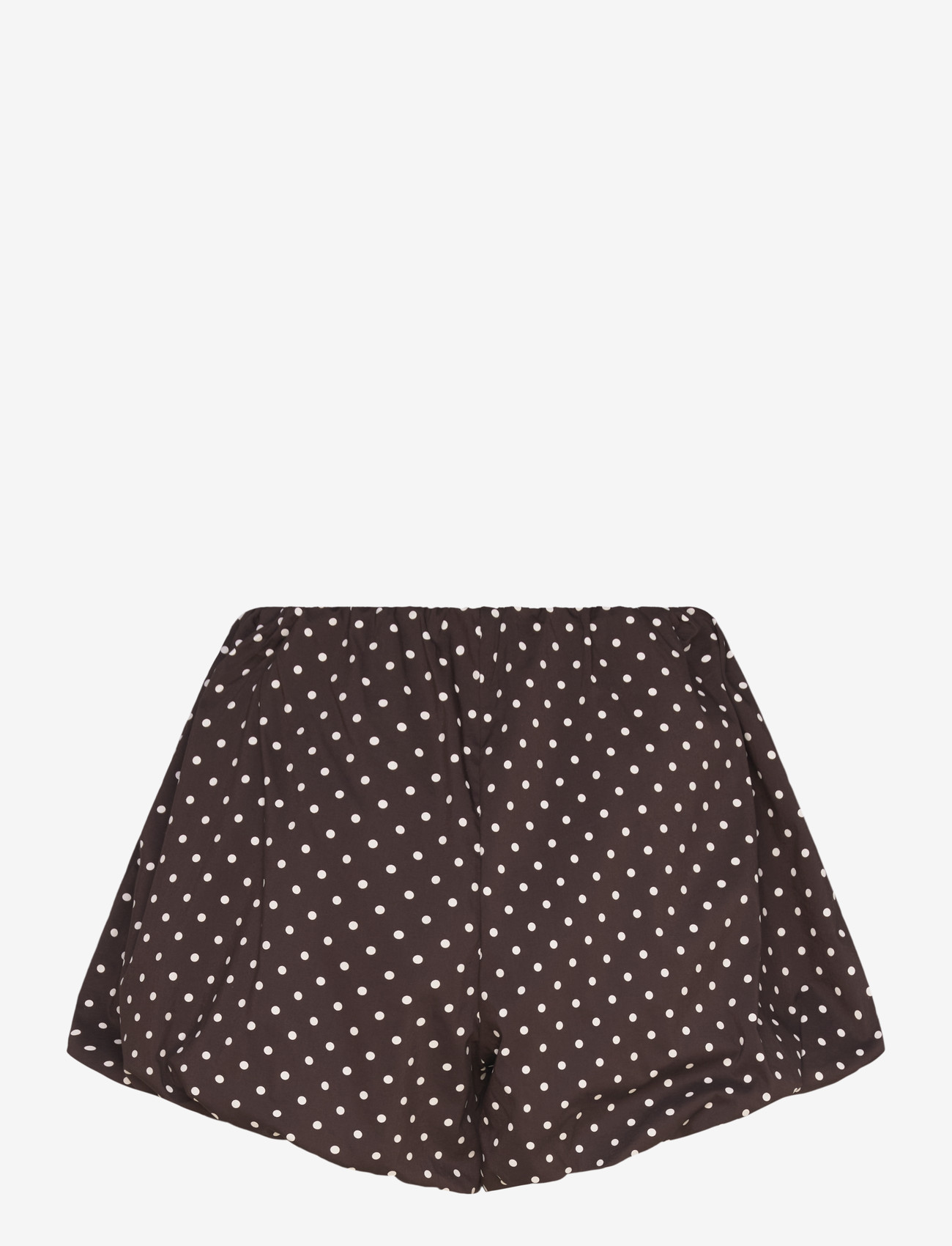 Gina Tricot - Mini balloon shorts - casual shorts - brown dot aop (7963) - 1