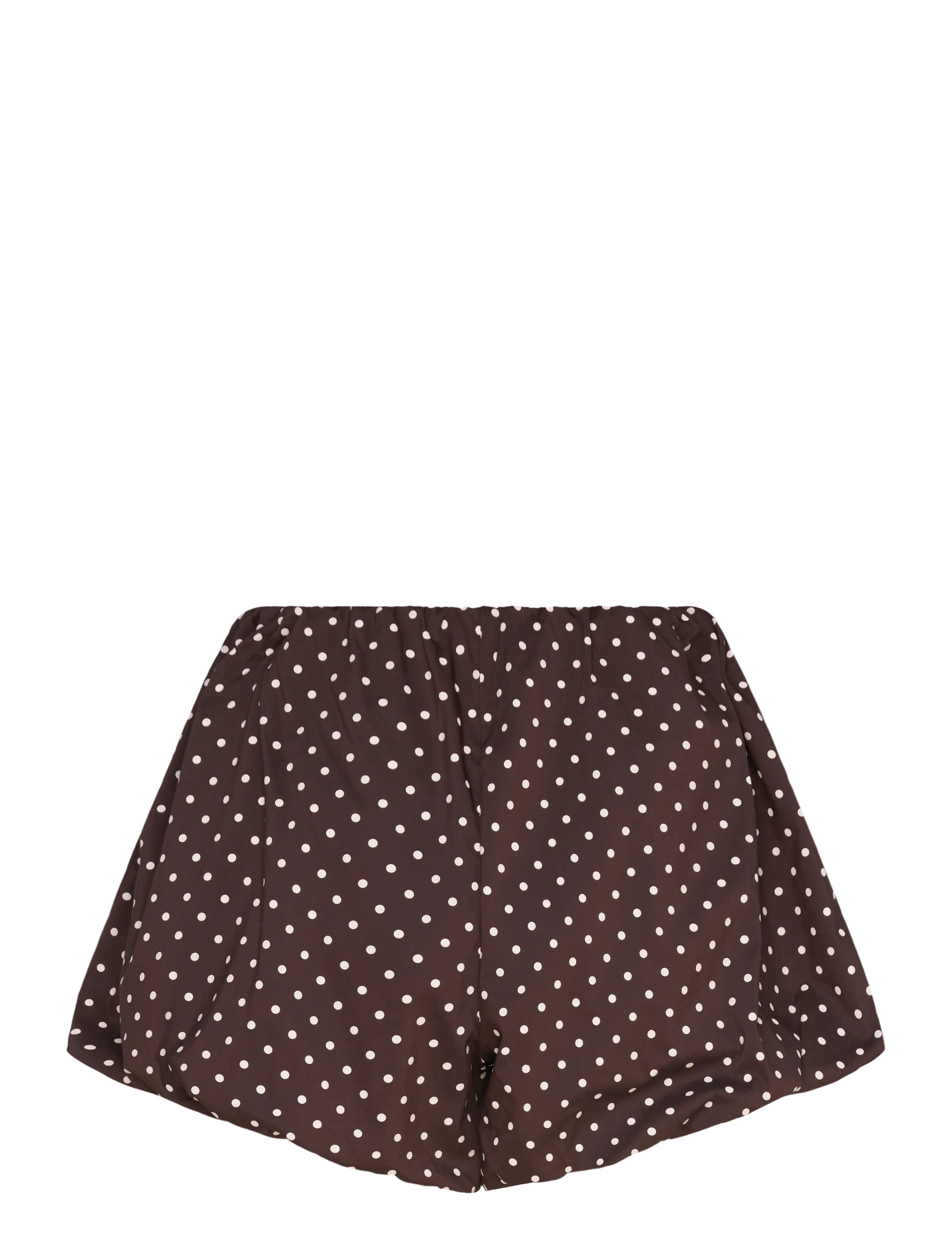 Gina Tricot - Mini balloon shorts - casual shorts - brown dot aop (7963) - 1