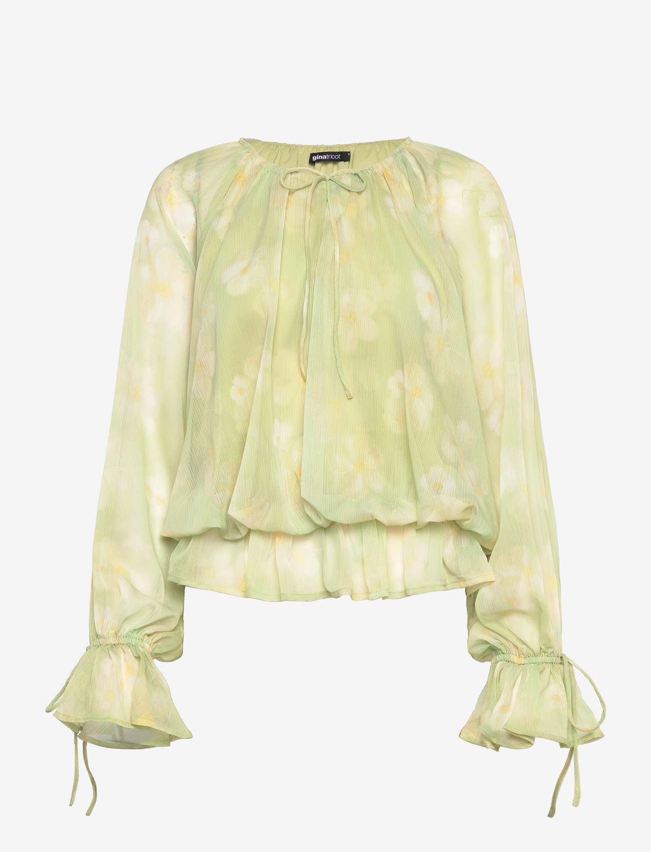 Gina Tricot - Wavy blouse - long sleeved blouses - aop (1440) - 0