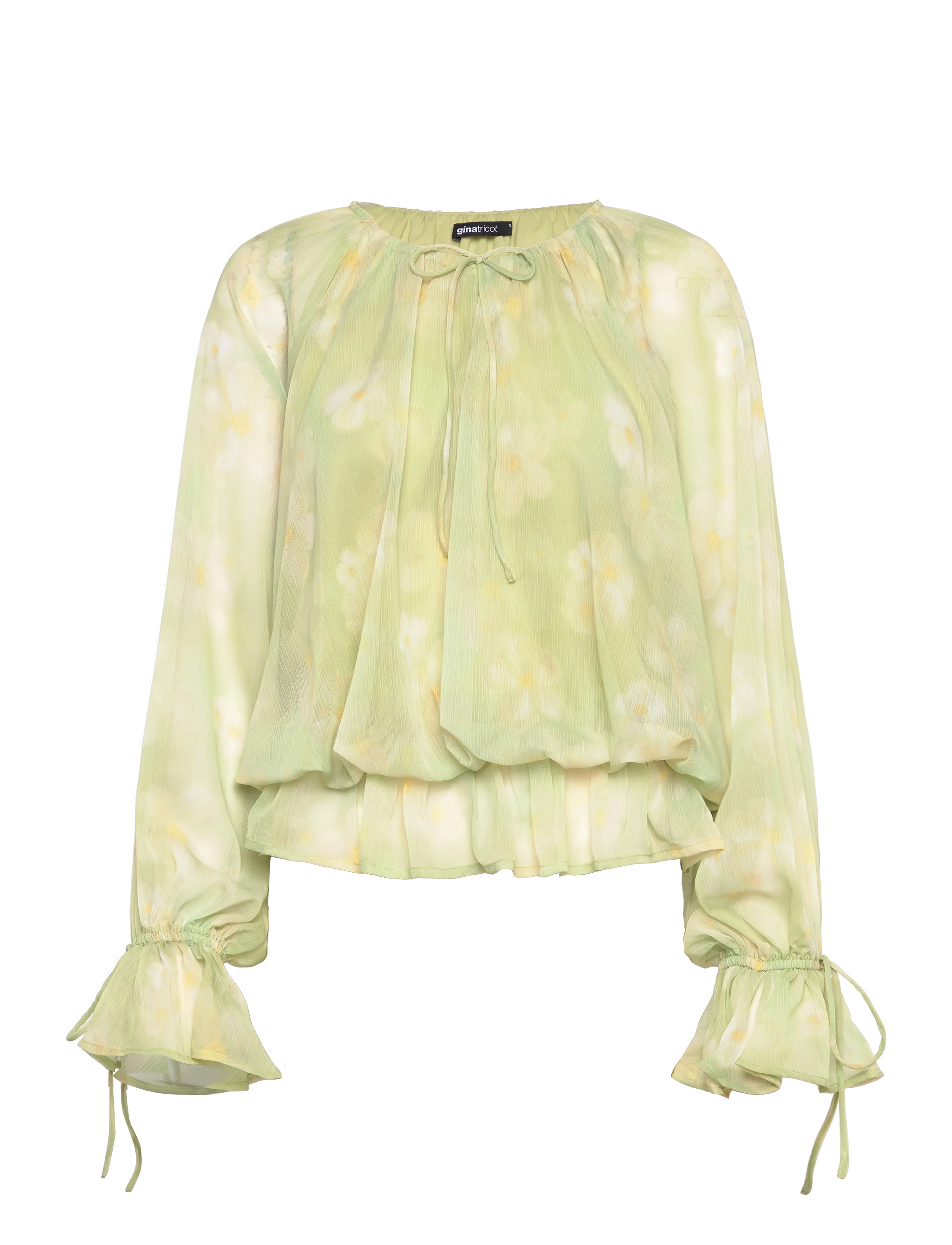 Gina Tricot Wavy blouse - Bluser - AOP (1440) / green