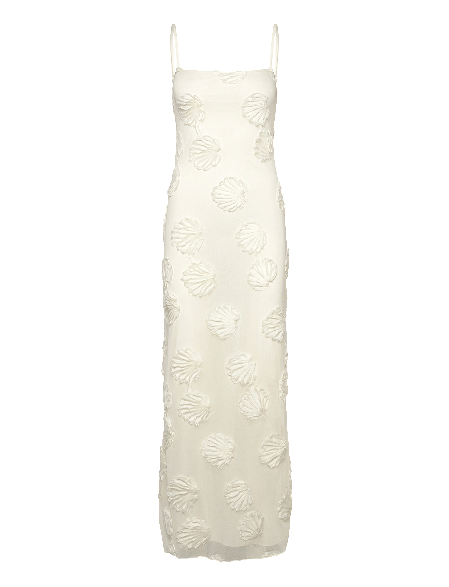 Gina Tricot - Embroidery maxi dress - creme (1263) - 0