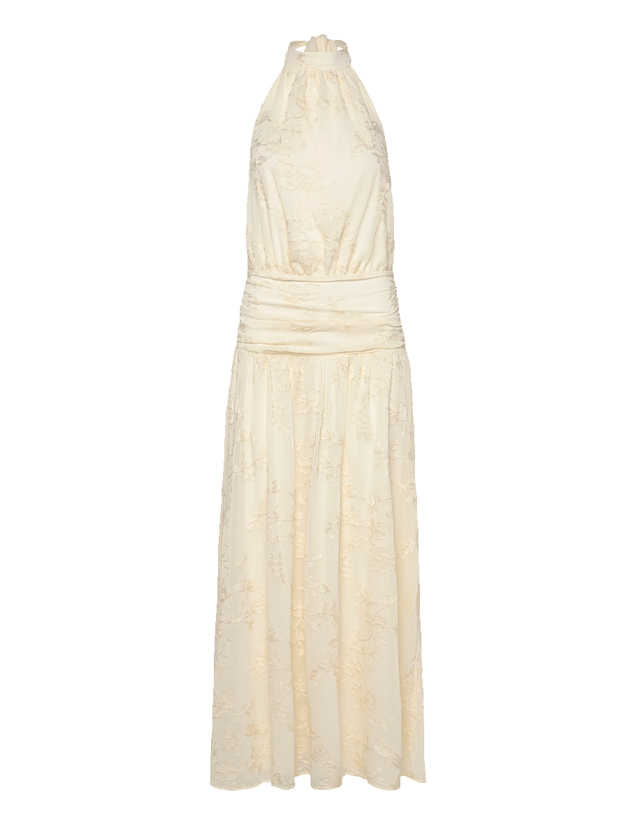 Gina Tricot - Embroidery maxi dress - creme (1263) - 0