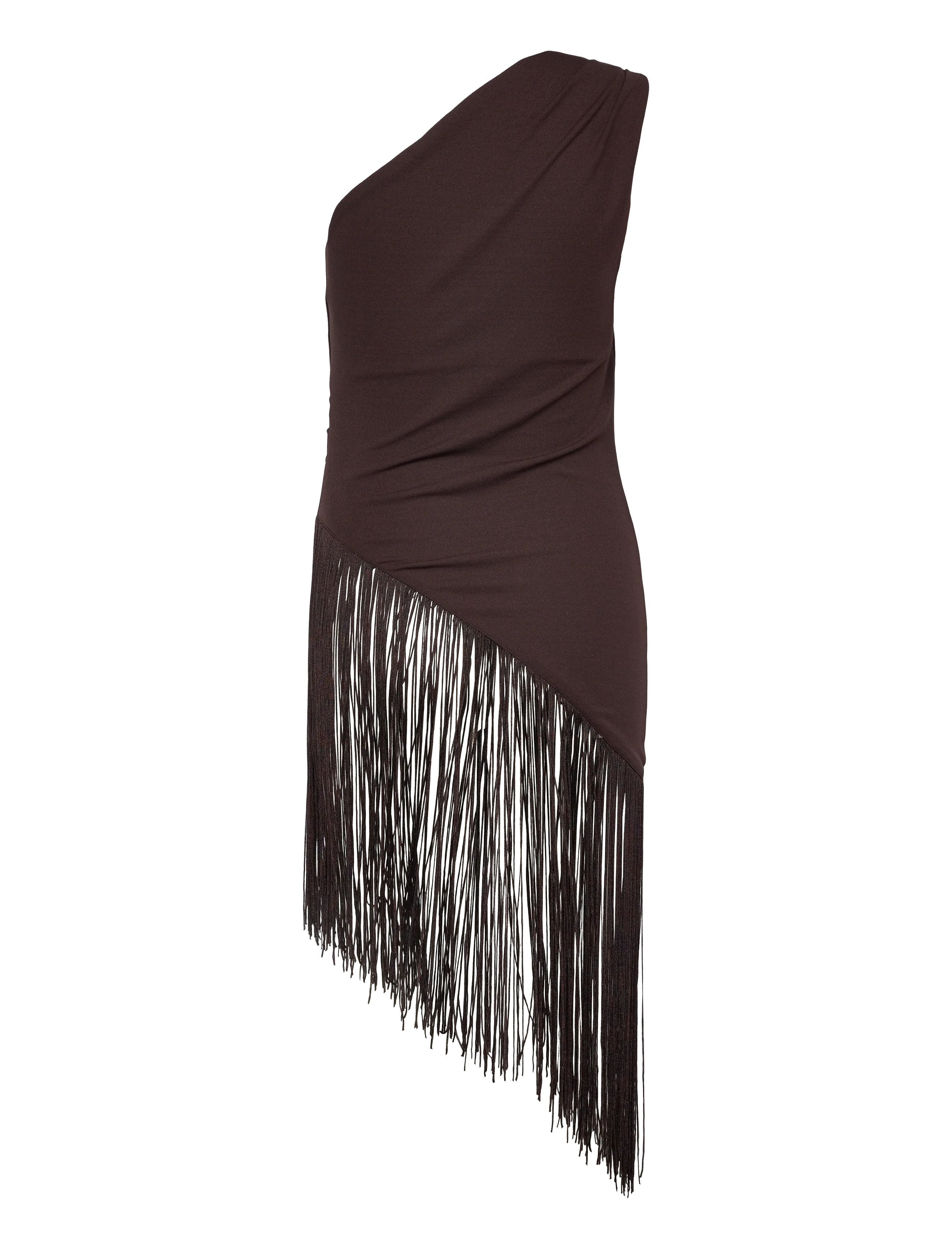 Gina Tricot - Fringe top - minikleidid - chocolate plum (4015) - 1