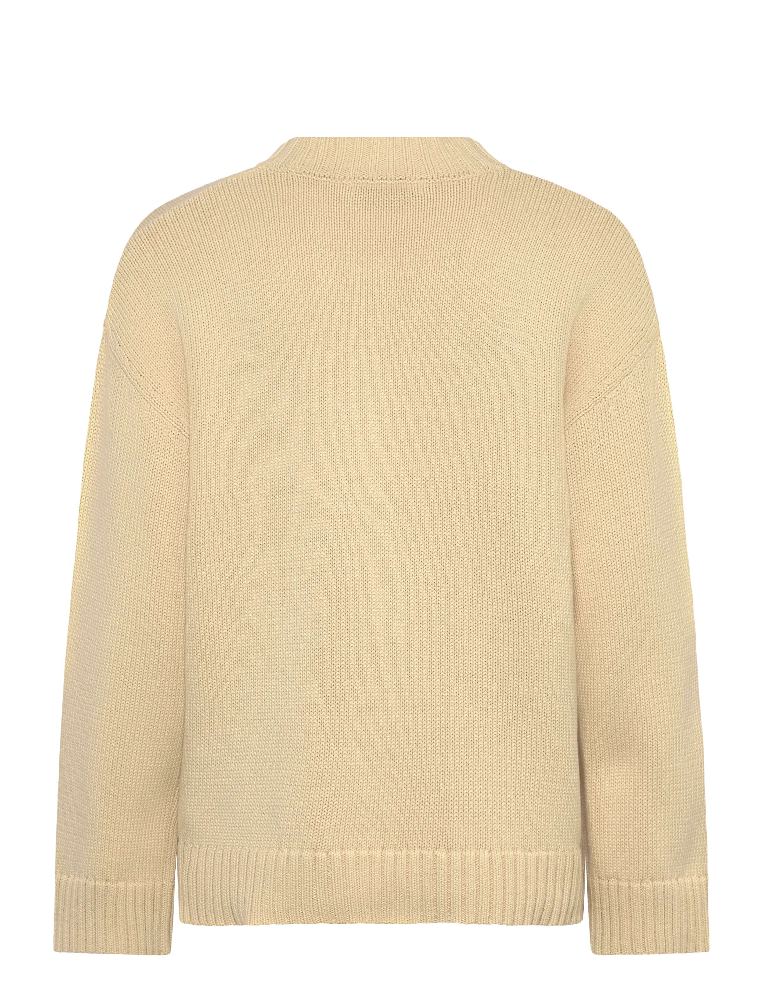 Gina Tricot - Knitted cotton sweater - sviitrid - almond milk (7059) - 1