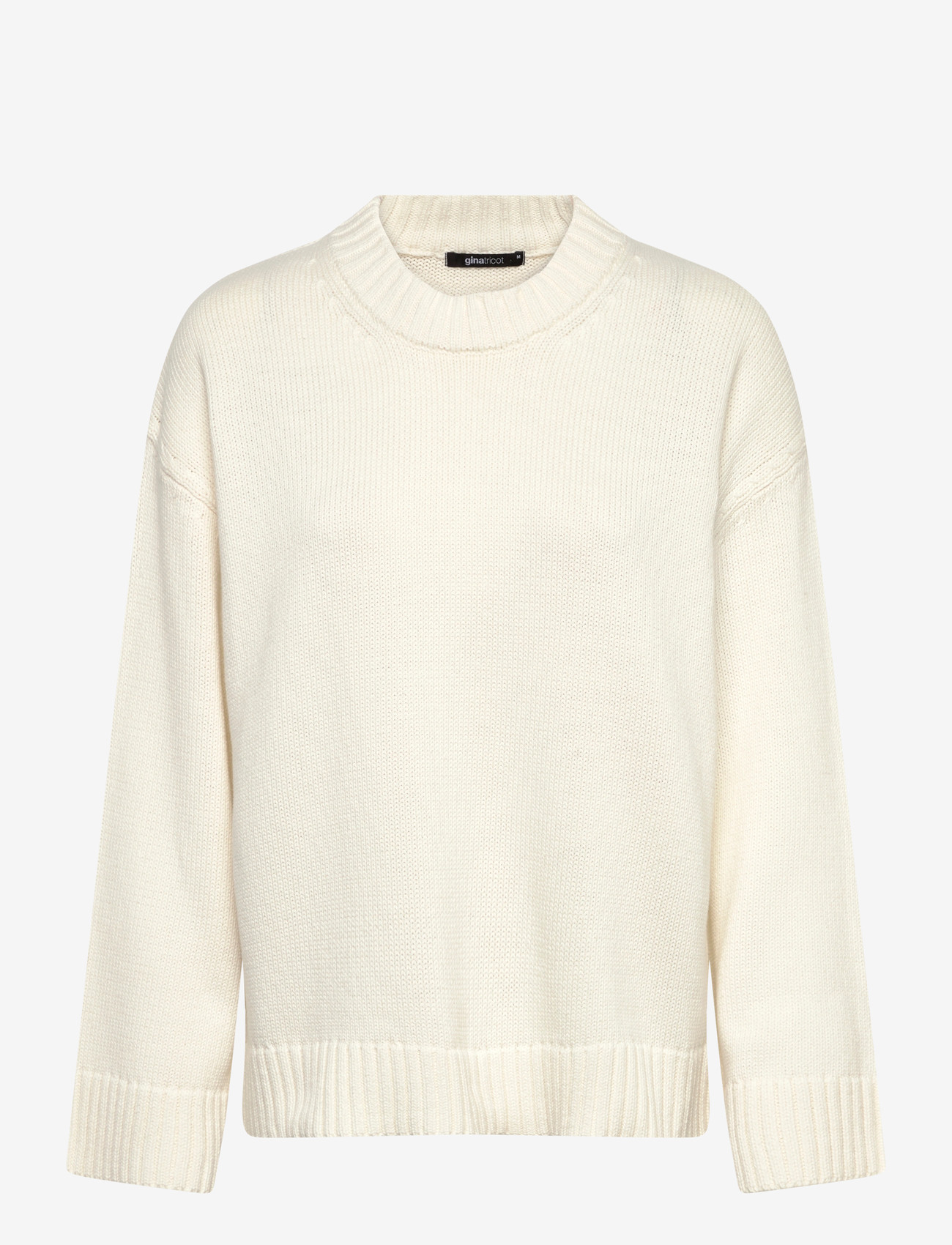 Gina Tricot - Knitted cotton sweater - sviitrid - gardenia (1496) - 0