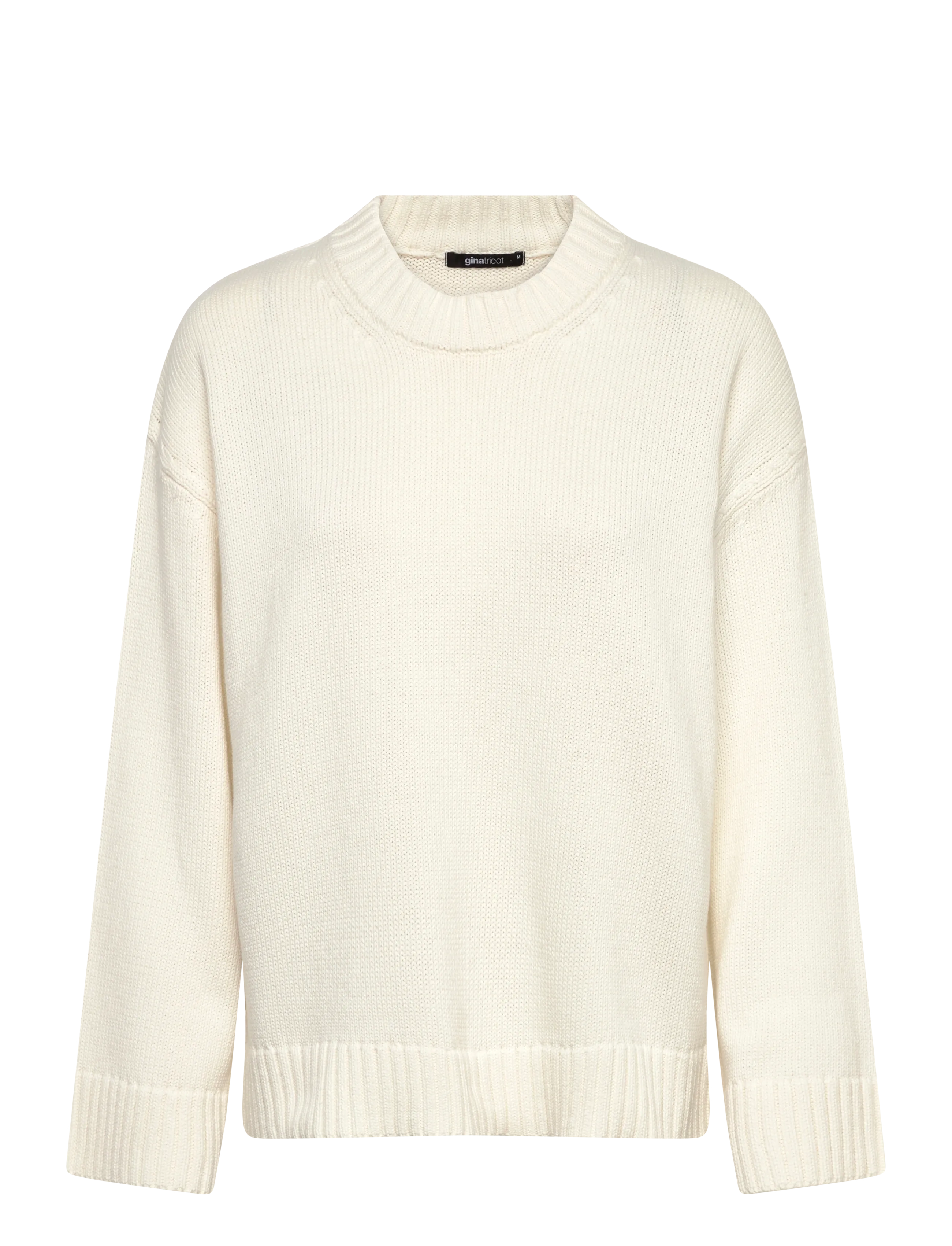 Gina Tricot Knitted cotton sweater - Pulls et gilets - GARDENIA (1496) / cream