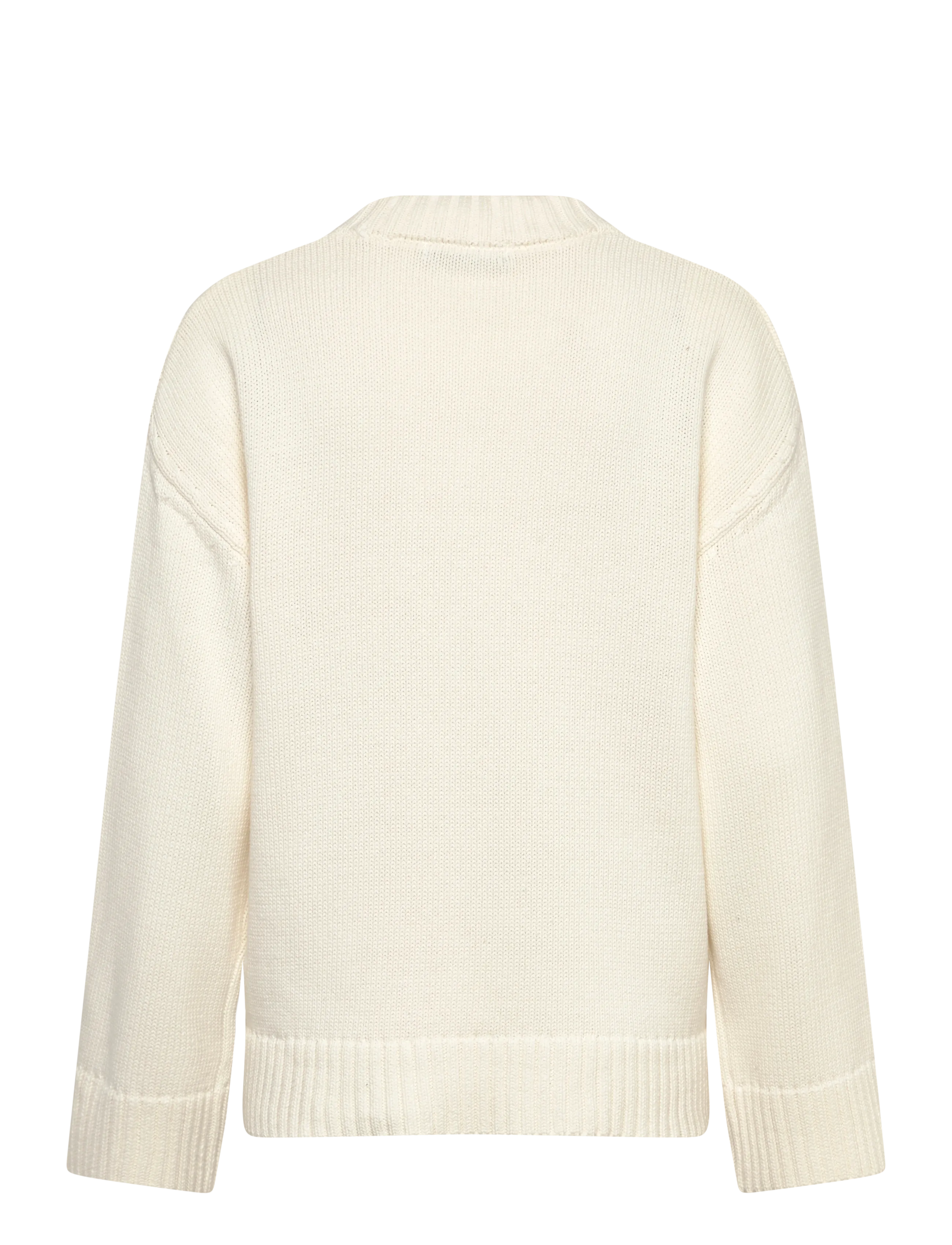 Gina Tricot - Knitted cotton sweater - sviitrid - gardenia (1496) - 1
