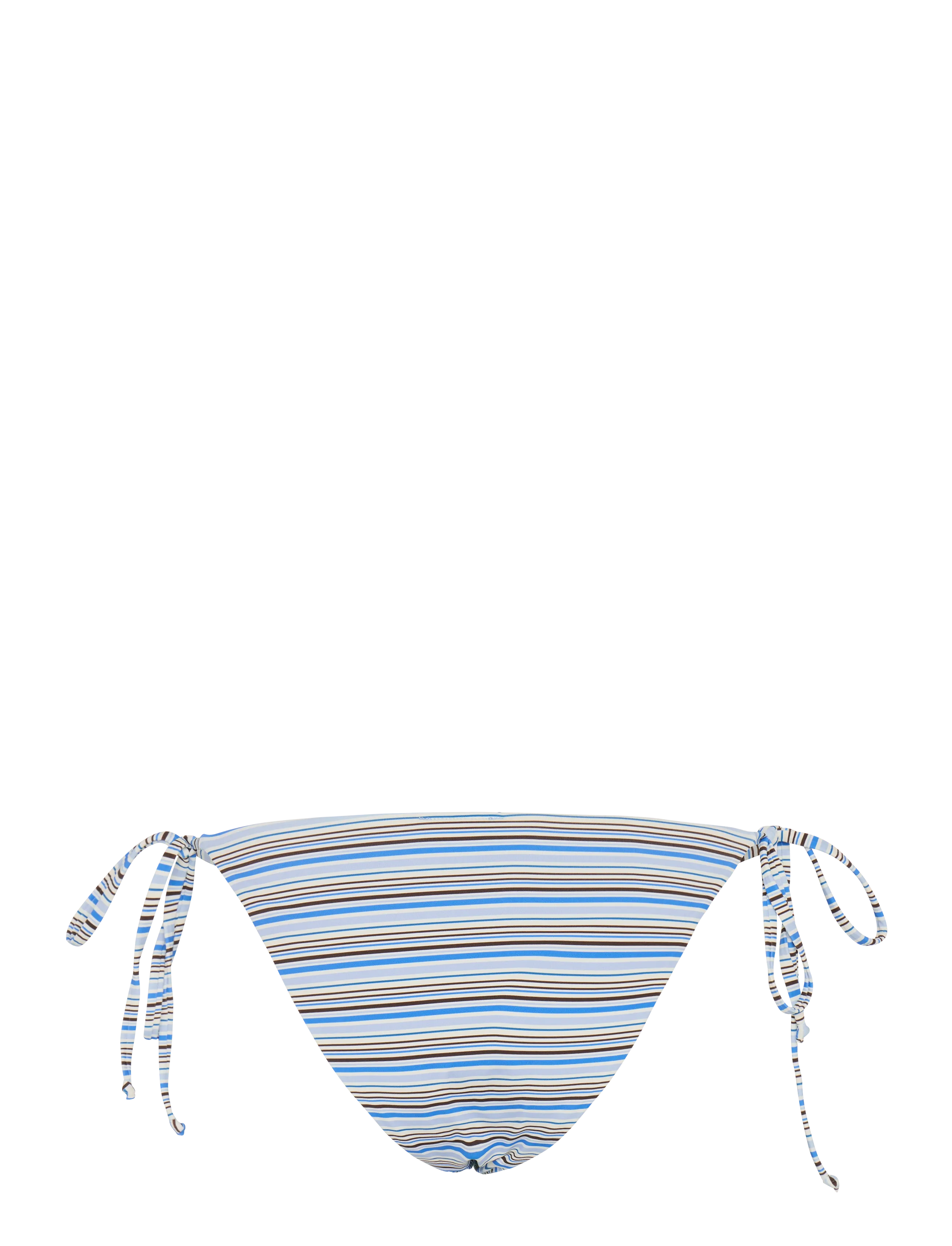 Gina Tricot - Bikini triangle brief - side tie bikinier - blue stripe - 1