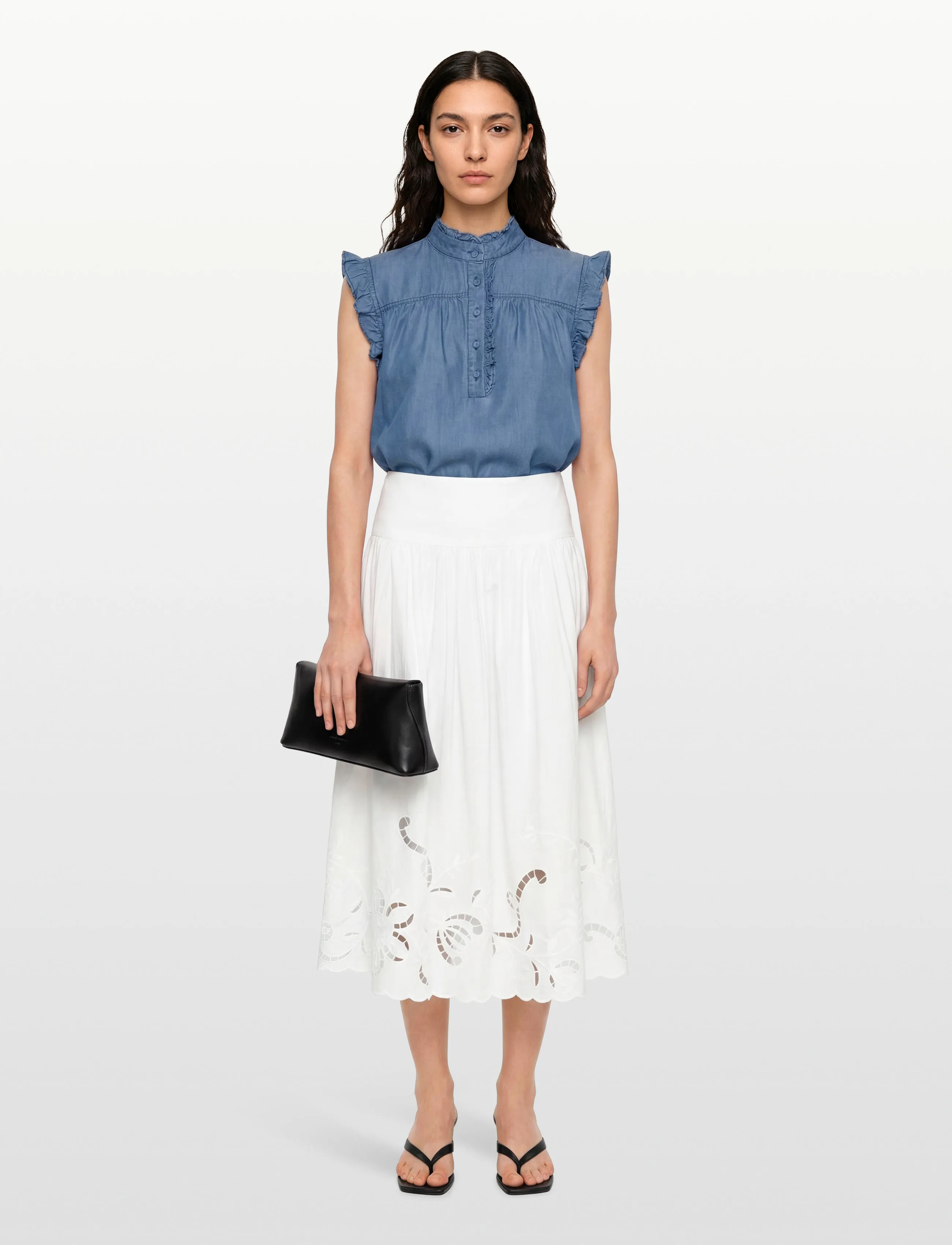 Gina Tricot - Poplin skirt - white (1000) - 0