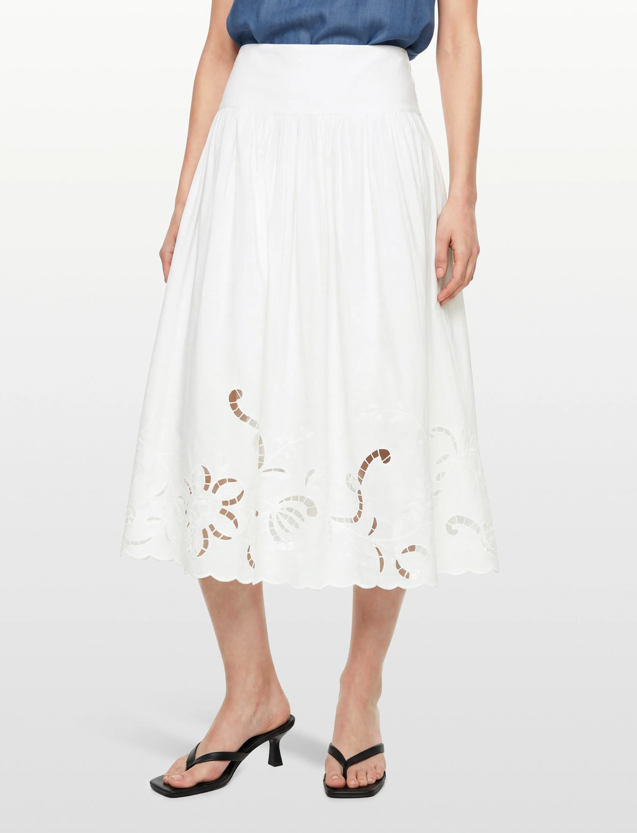 Gina Tricot - Poplin skirt - white (1000) - 3
