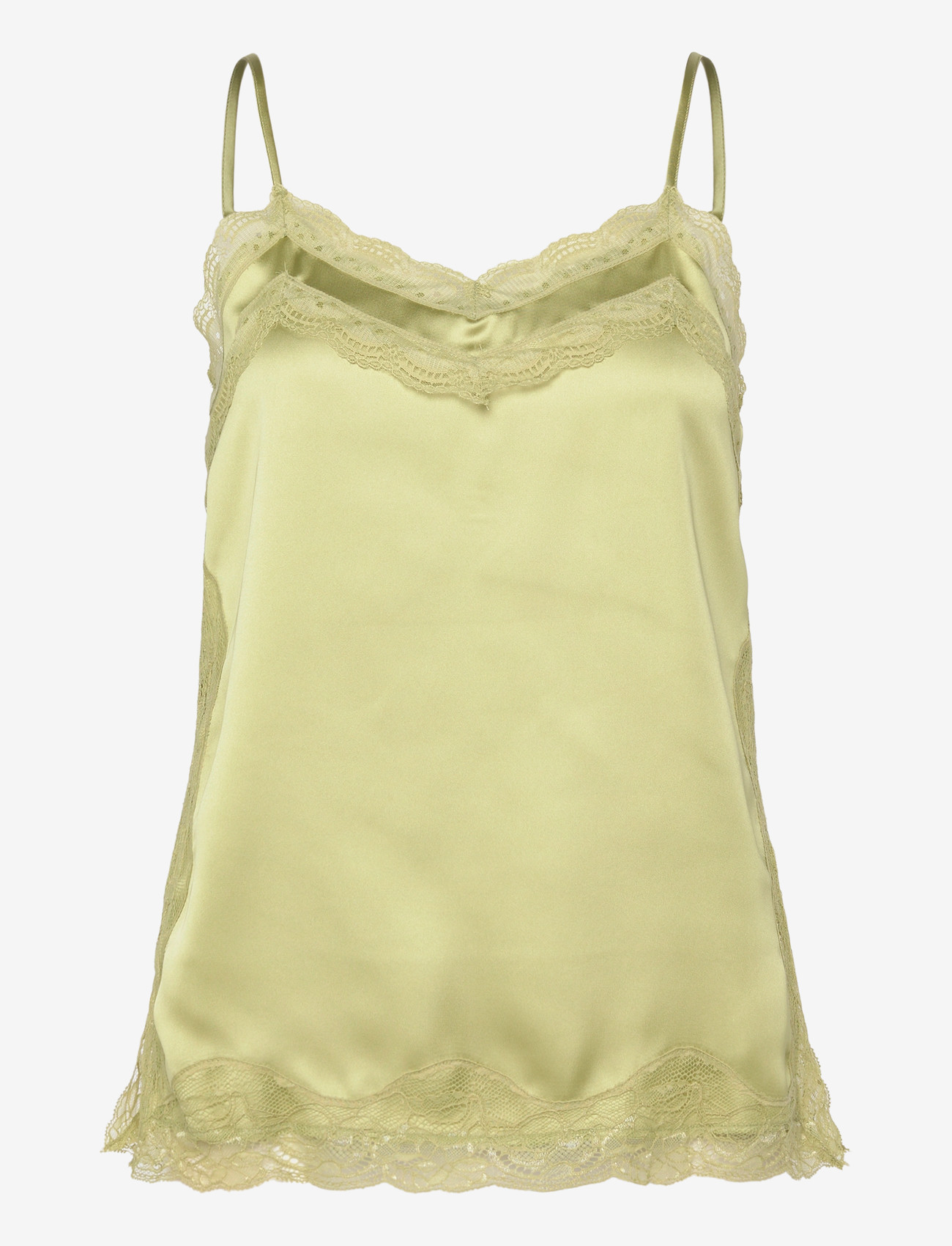 Gina Tricot - Lace singlet - tanktops - green glow (6050) - 0