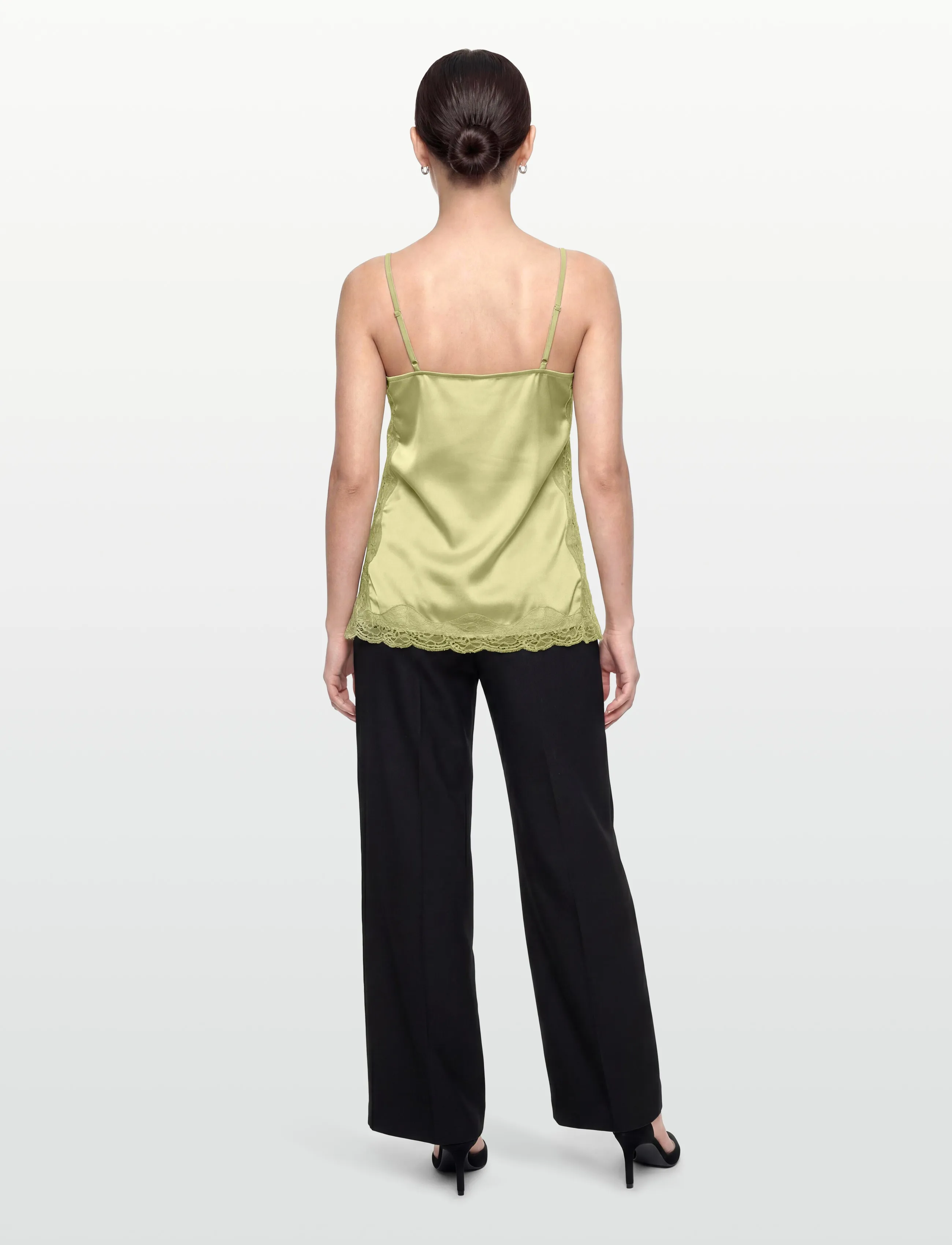 Gina Tricot Lace Singlet linnen dam – bild 3