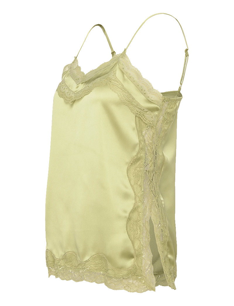 Gina Tricot - Lace singlet - Ärmellose tops - green glow (6050) - 2