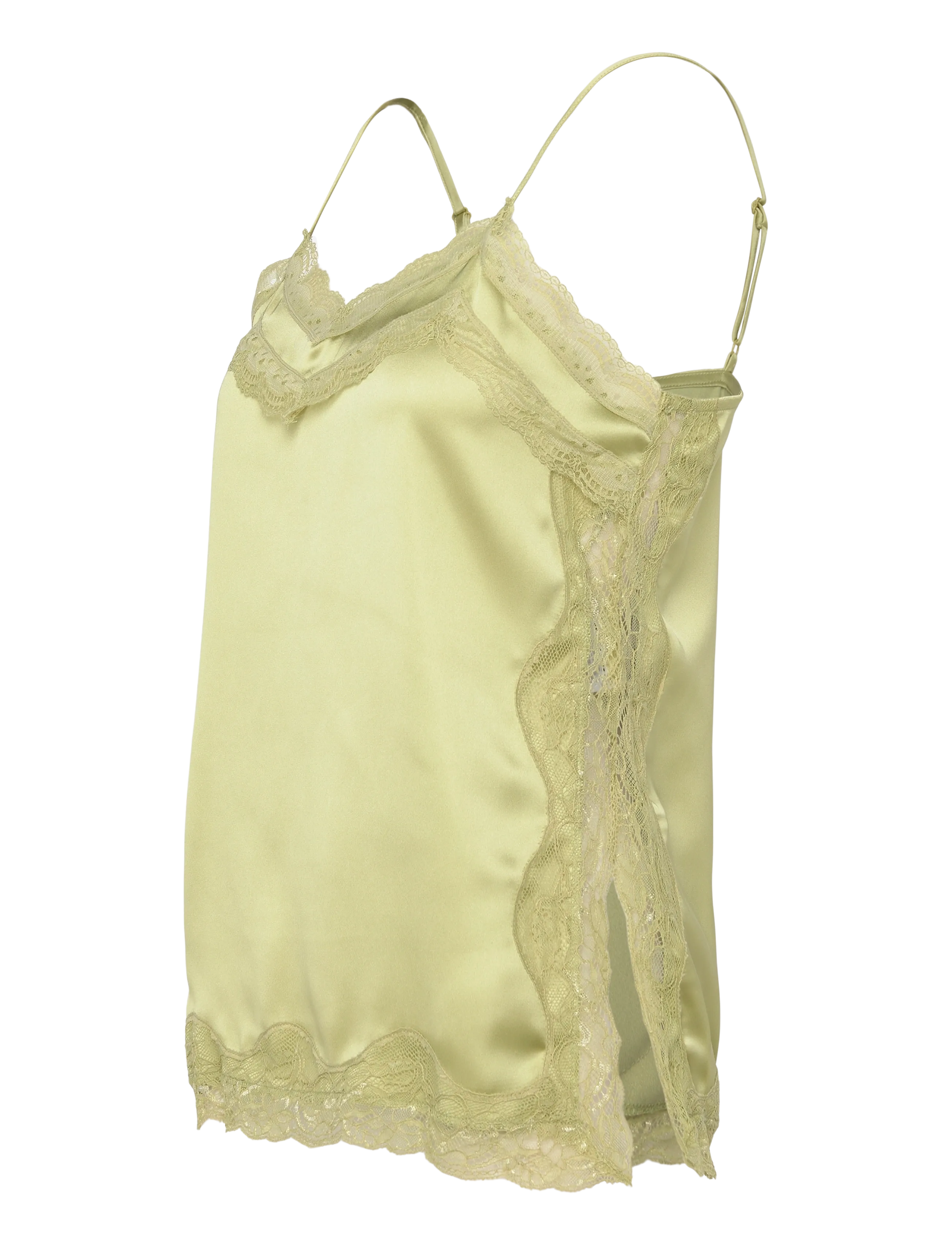 Gina Tricot - Lace singlet - sleeveless tops - green glow (6050) - 2