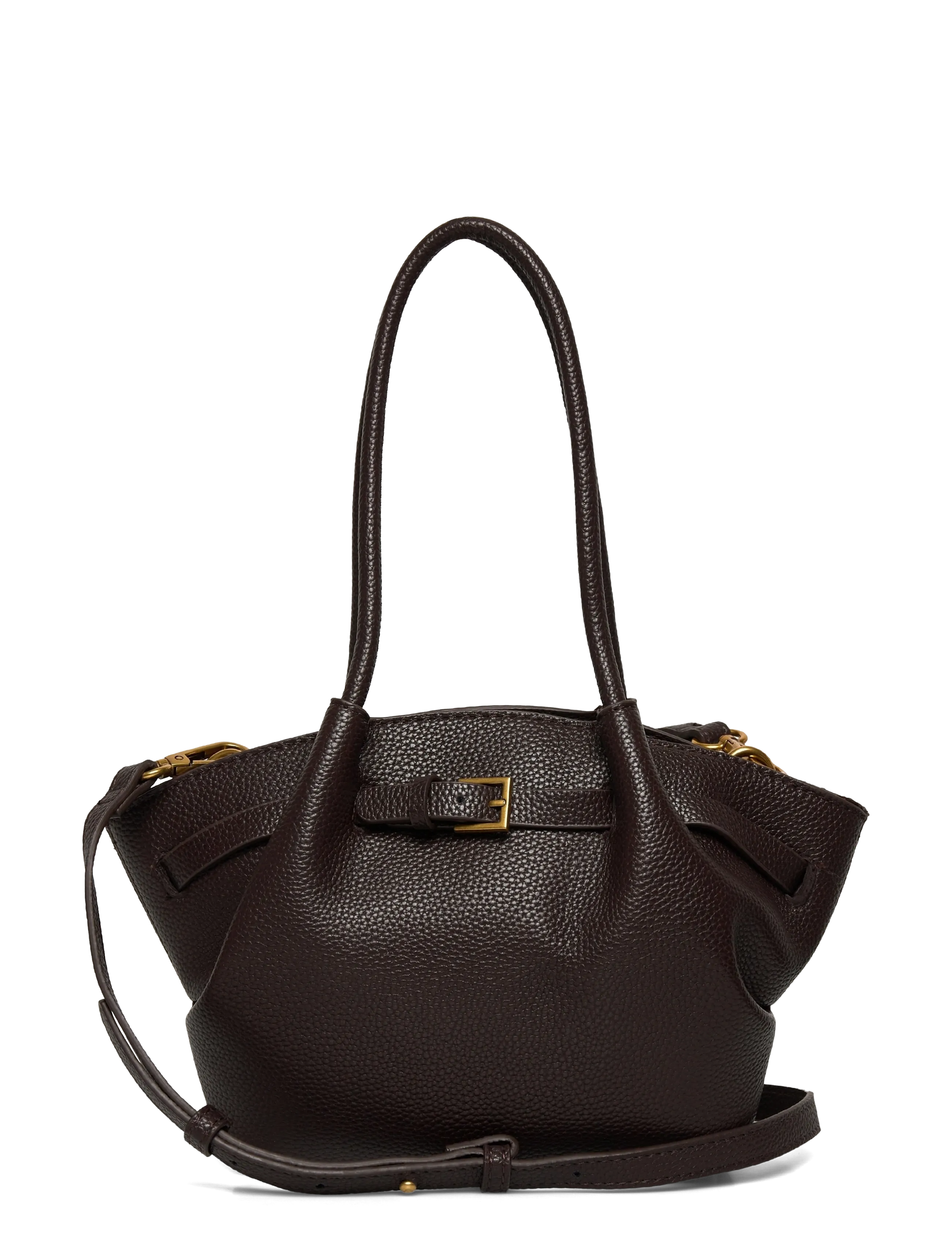 Gina Tricot Mini Fold Detail Bag, One Size, Bags, Braun - Top Handle Frauen