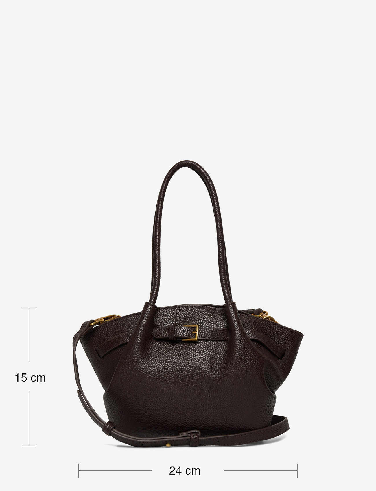 Gina Tricot - Mini fold detail bag - special occasions - brown - 3