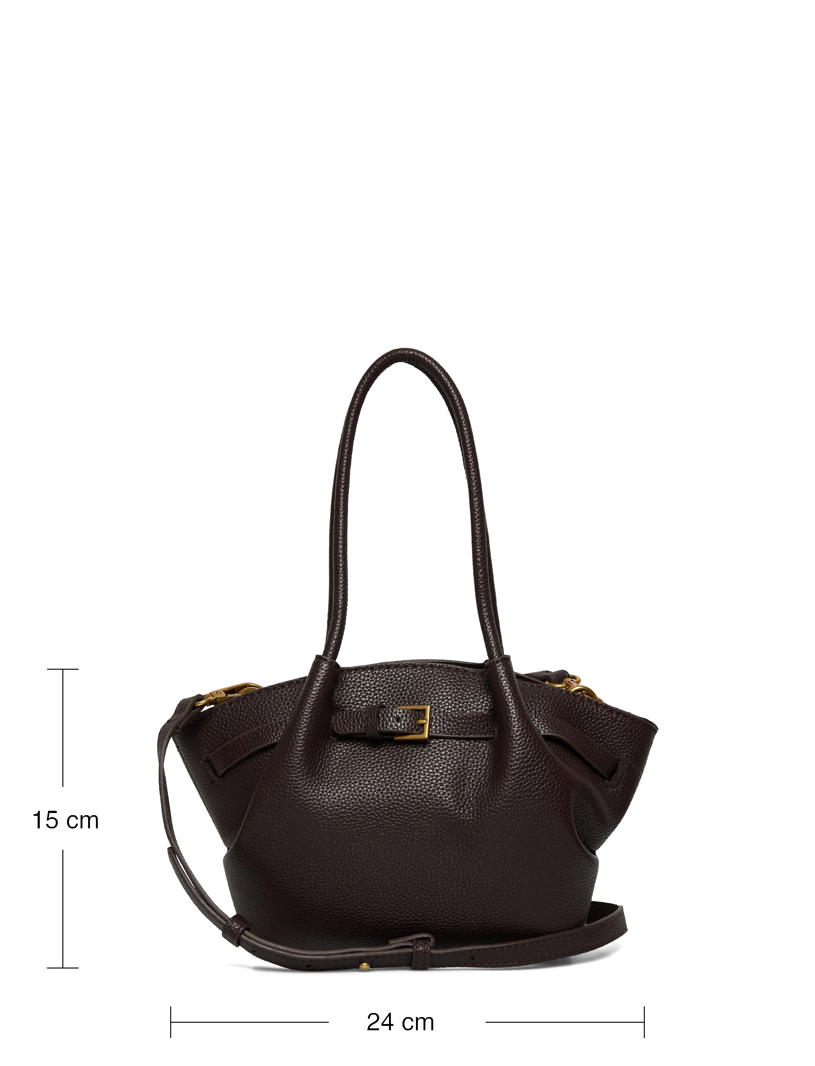 Gina Tricot - Mini fold detail bag - besondere anlässe - brown - 3