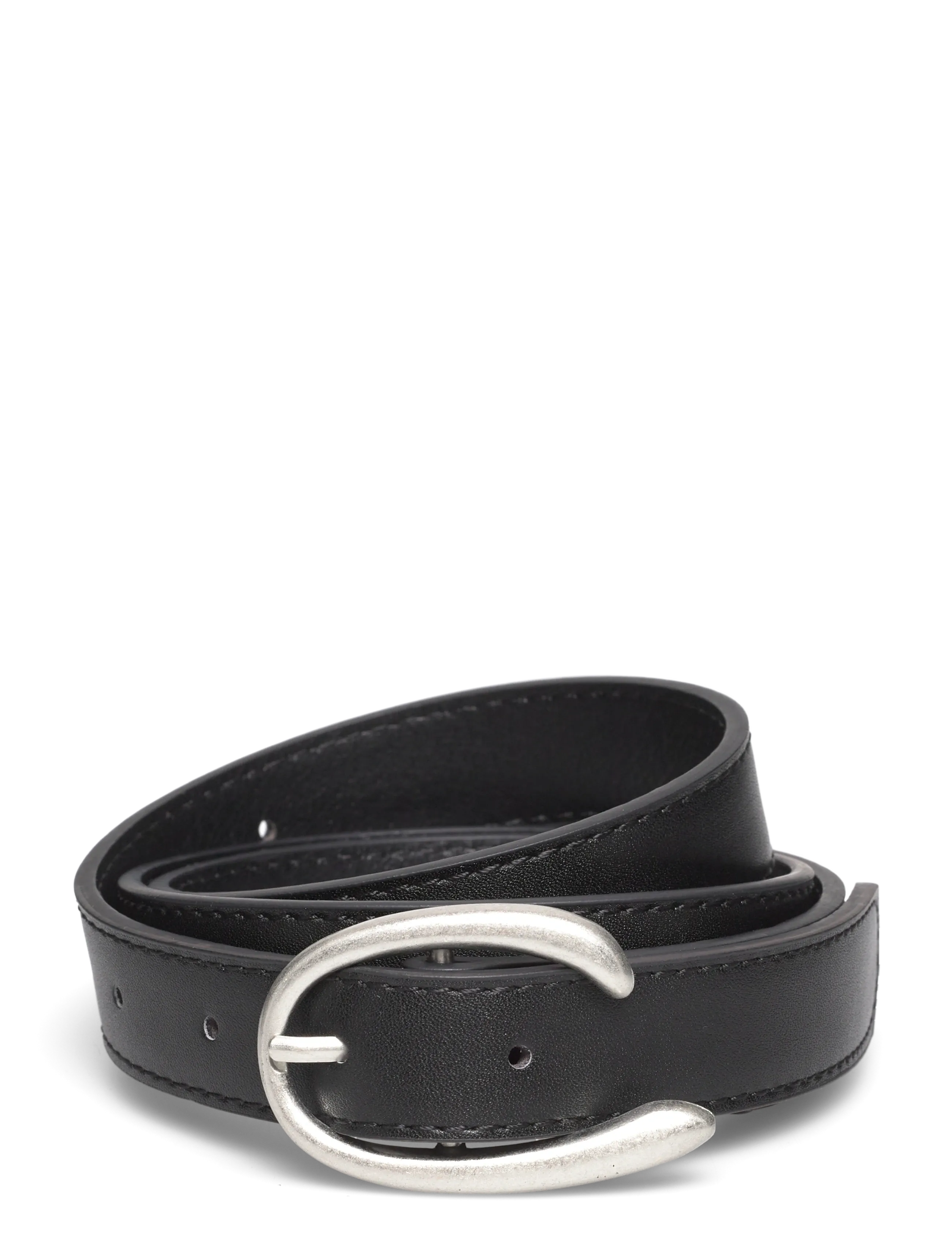 Gina Tricot Waist buckle belt - Modern femininity - BLACK/SILVER / black