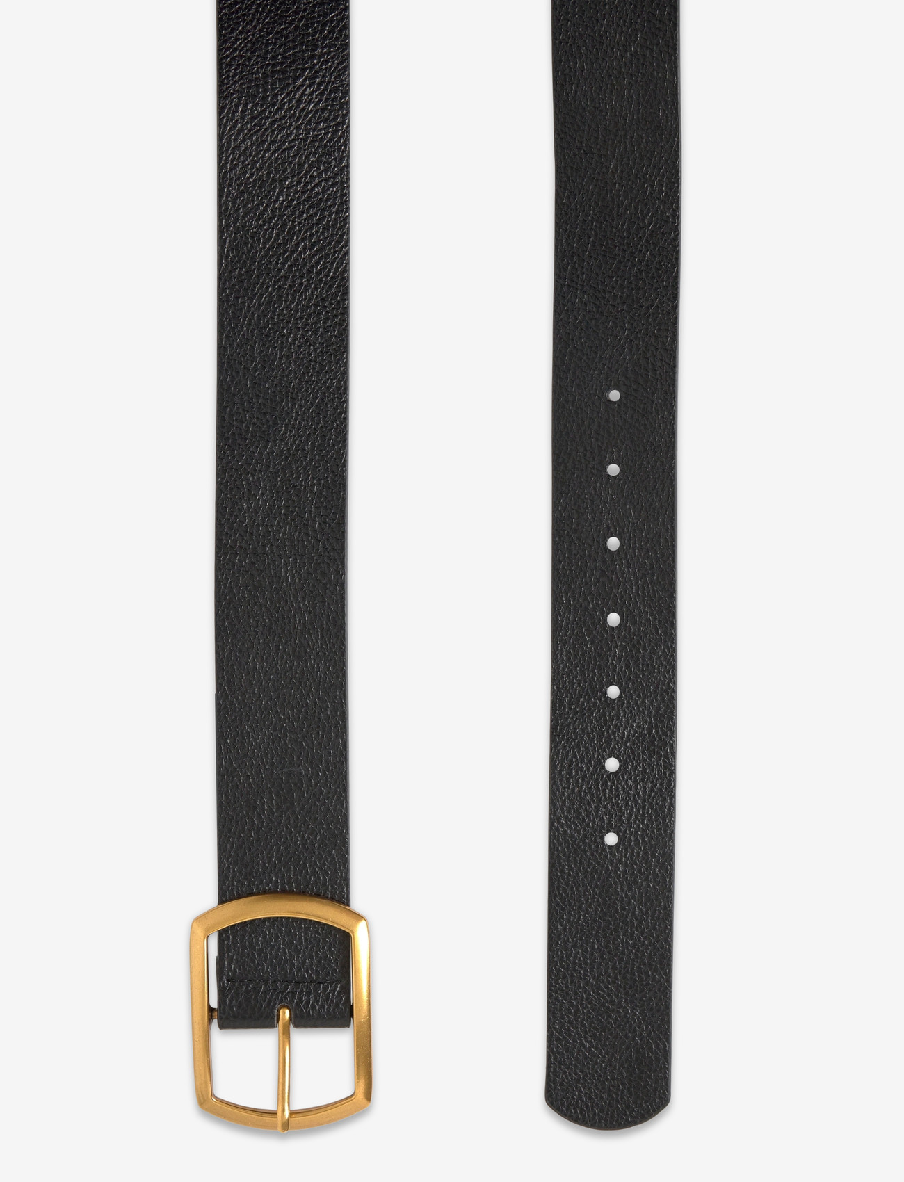 Gina Tricot - Large buckle belt - paski do tali - black/gold - 1