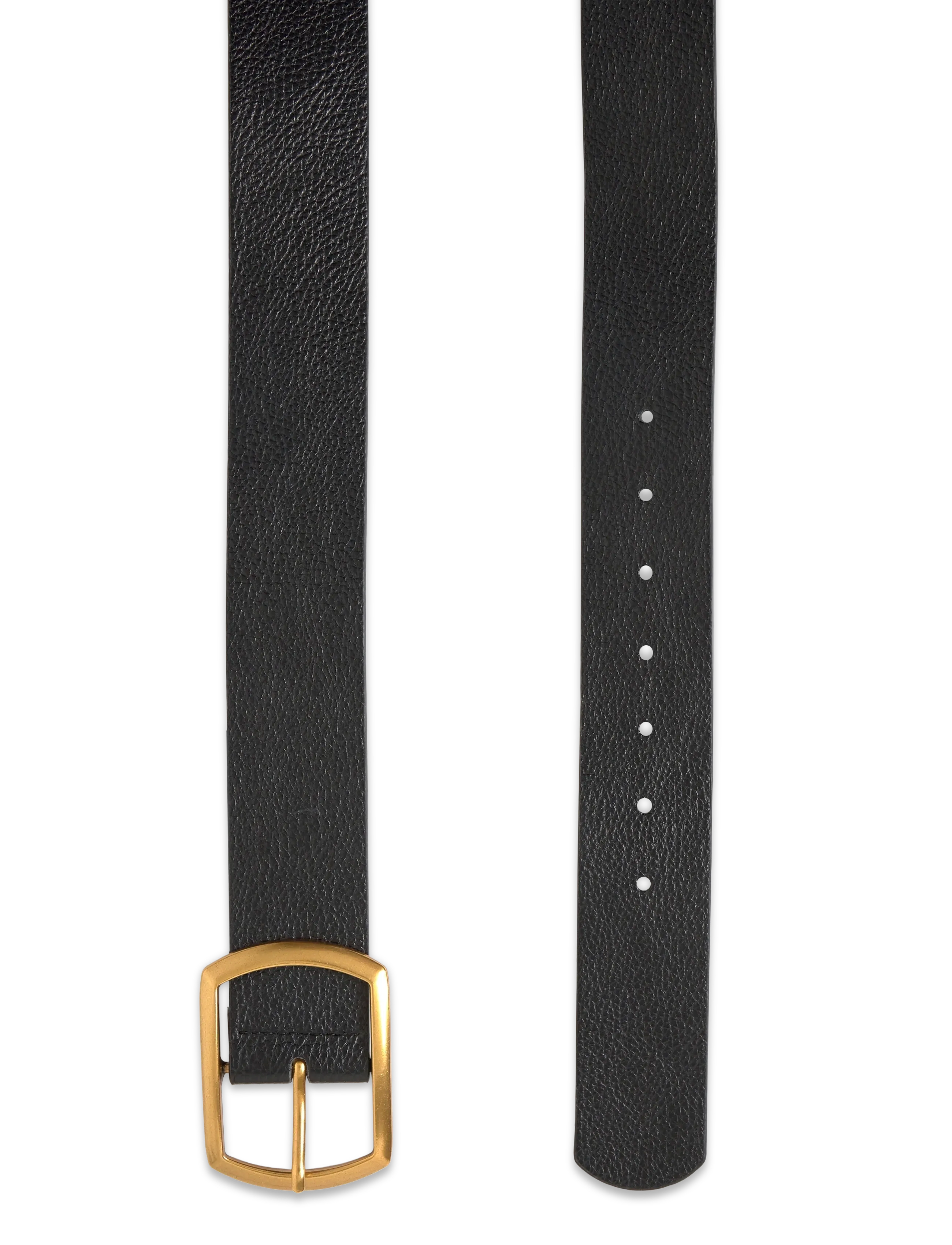 Gina Tricot - Large buckle belt - taljevööd - black/gold - 1