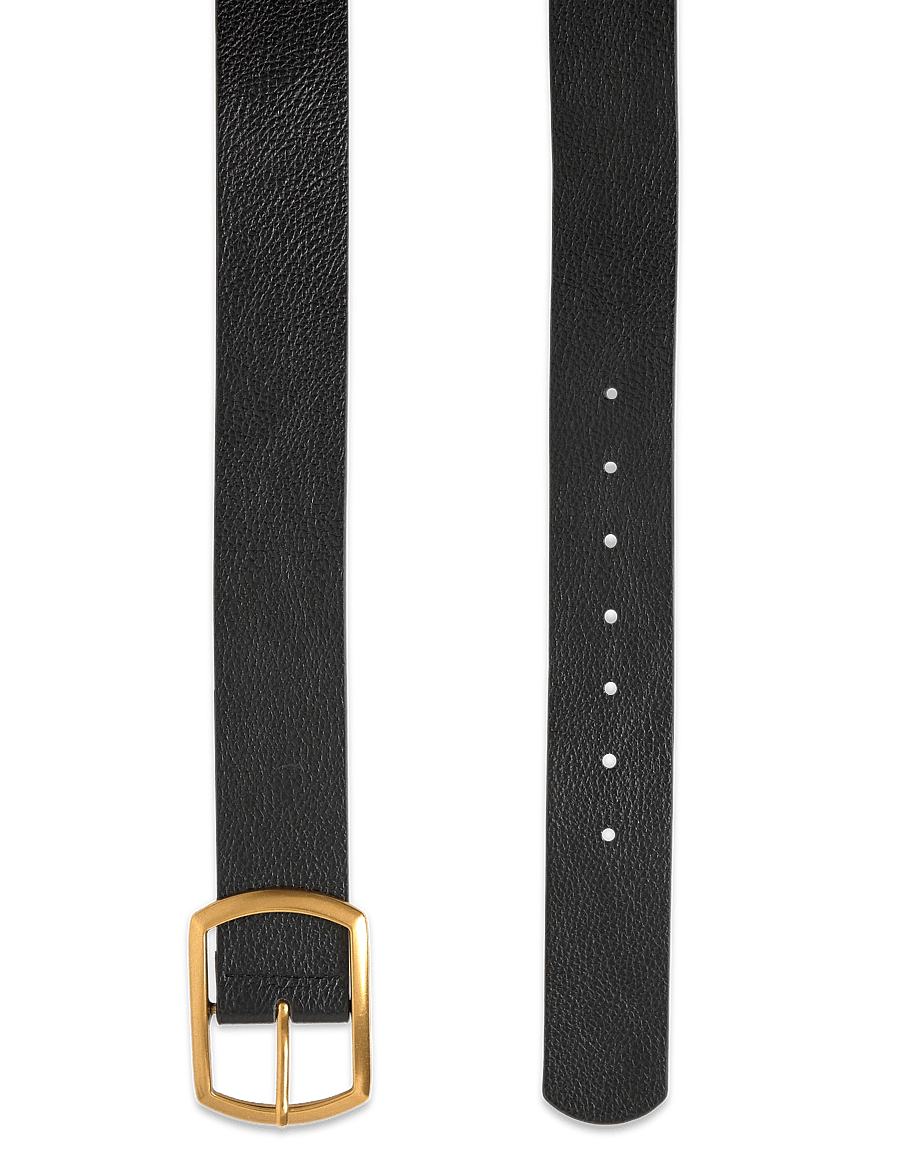 Gina Tricot - Large buckle belt - ceintures de taille - black/gold - 1