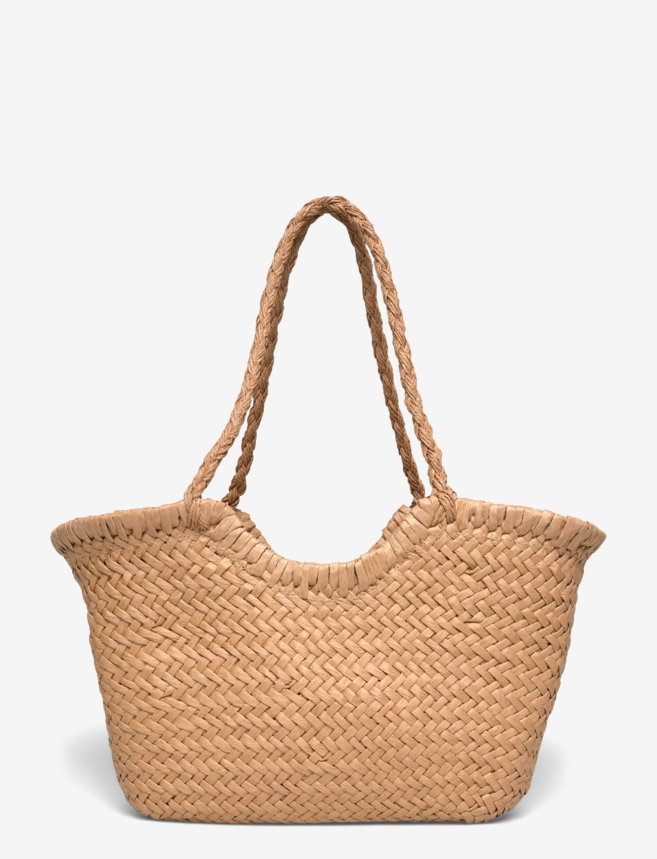 Gina Tricot - Braided straw bag - shoppere - light brown (7053) - 0