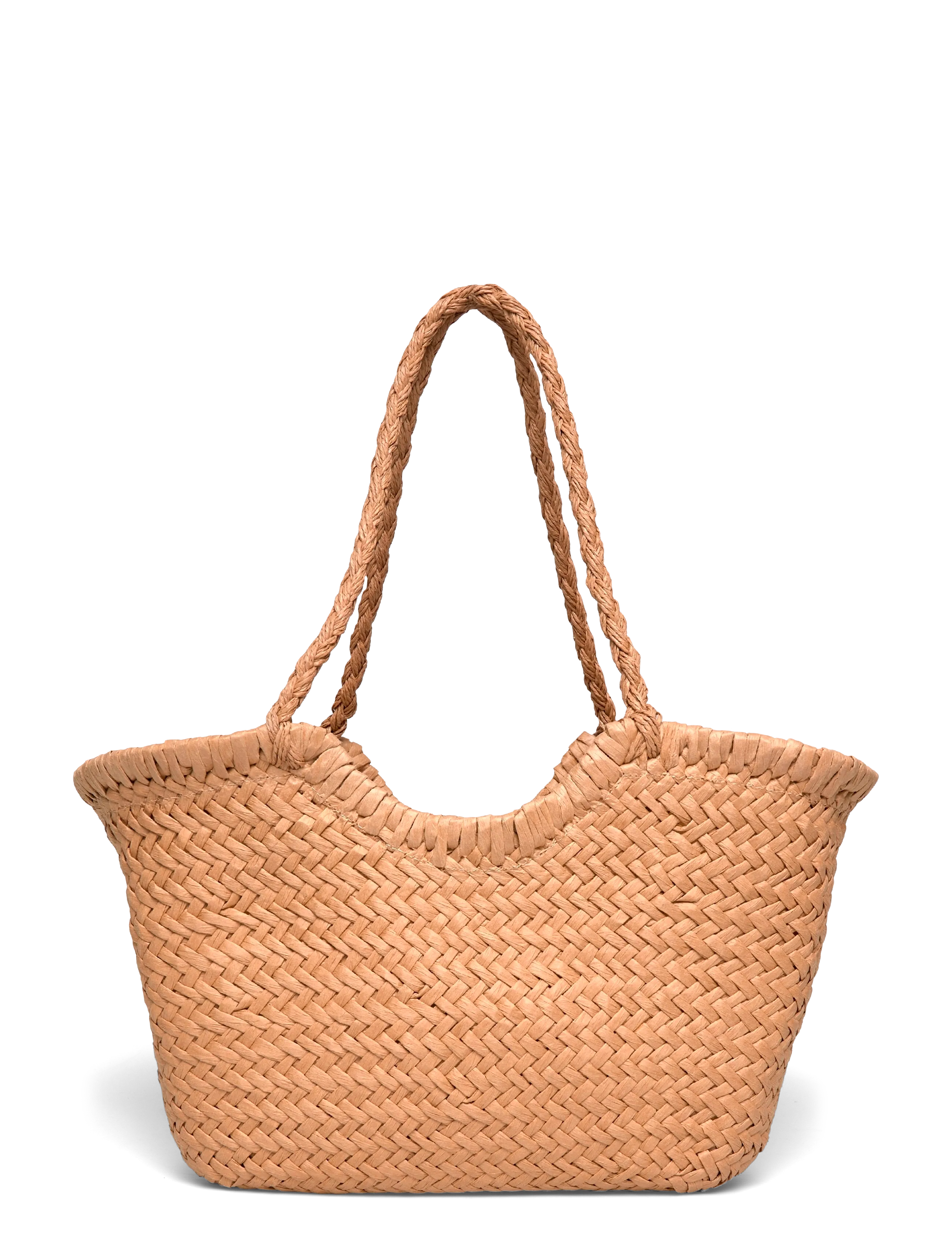 Gina Tricot Braided straw bag - Swedish brands - LIGHT BROWN (7053) / brown