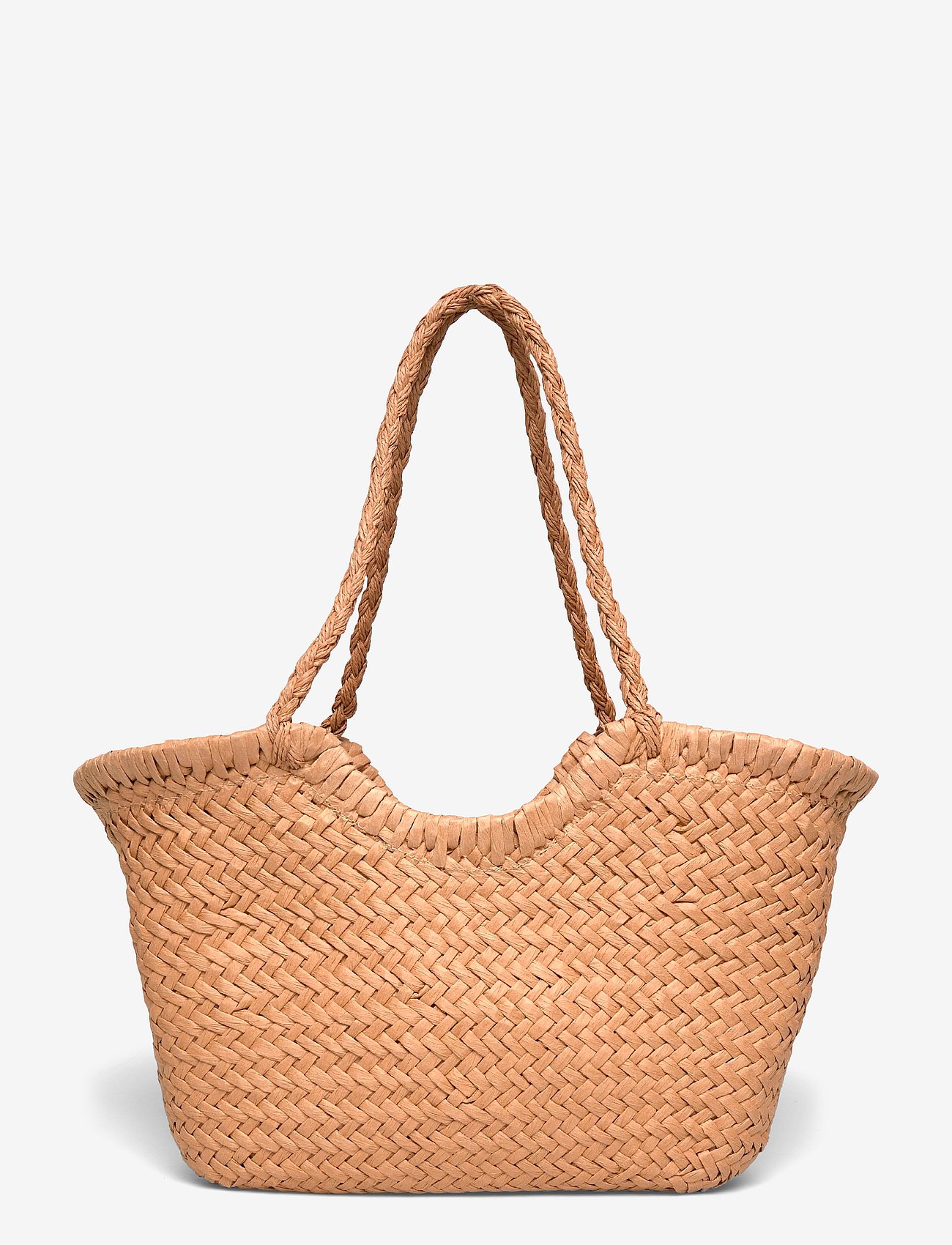Gina Tricot Braided Straw Bag - Brown - ONE SIZE