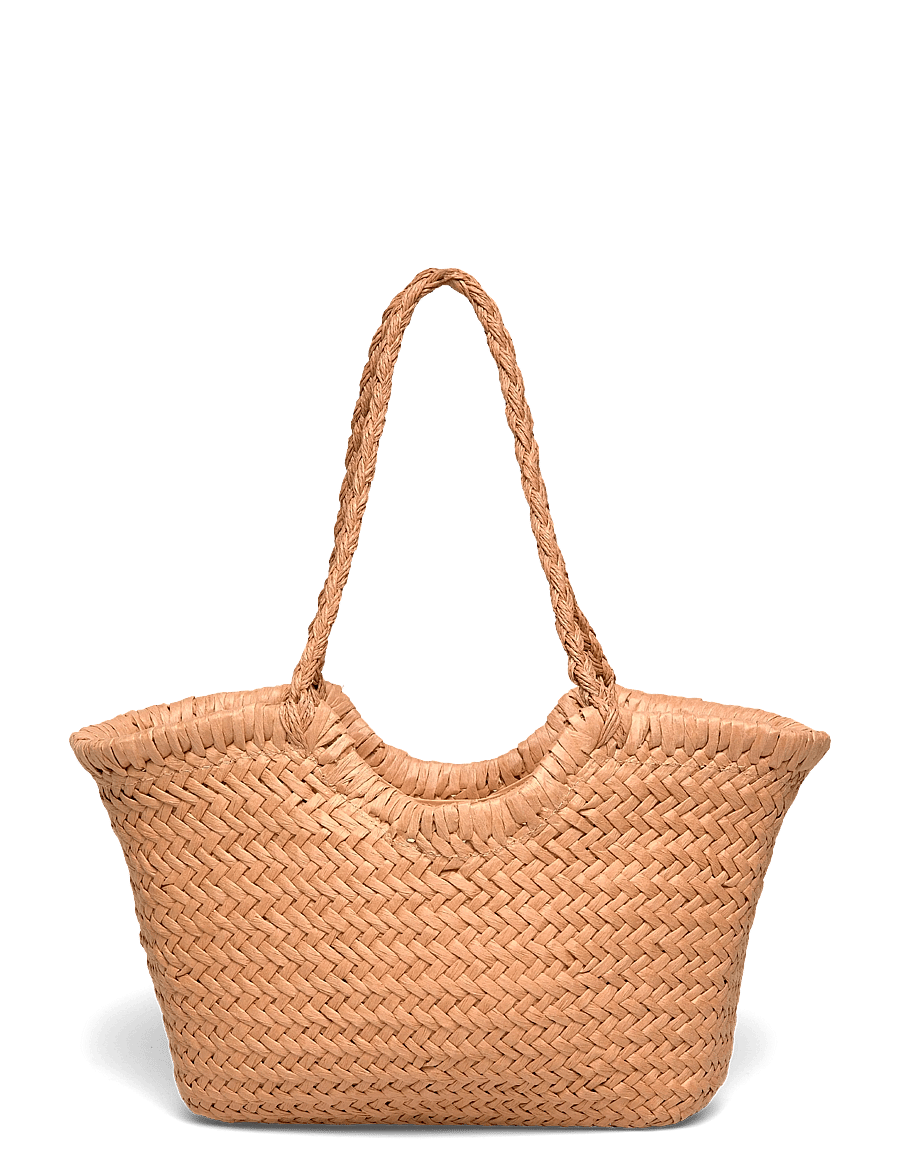 Gina Tricot - Braided straw bag - shopper - light brown (7053) - 1